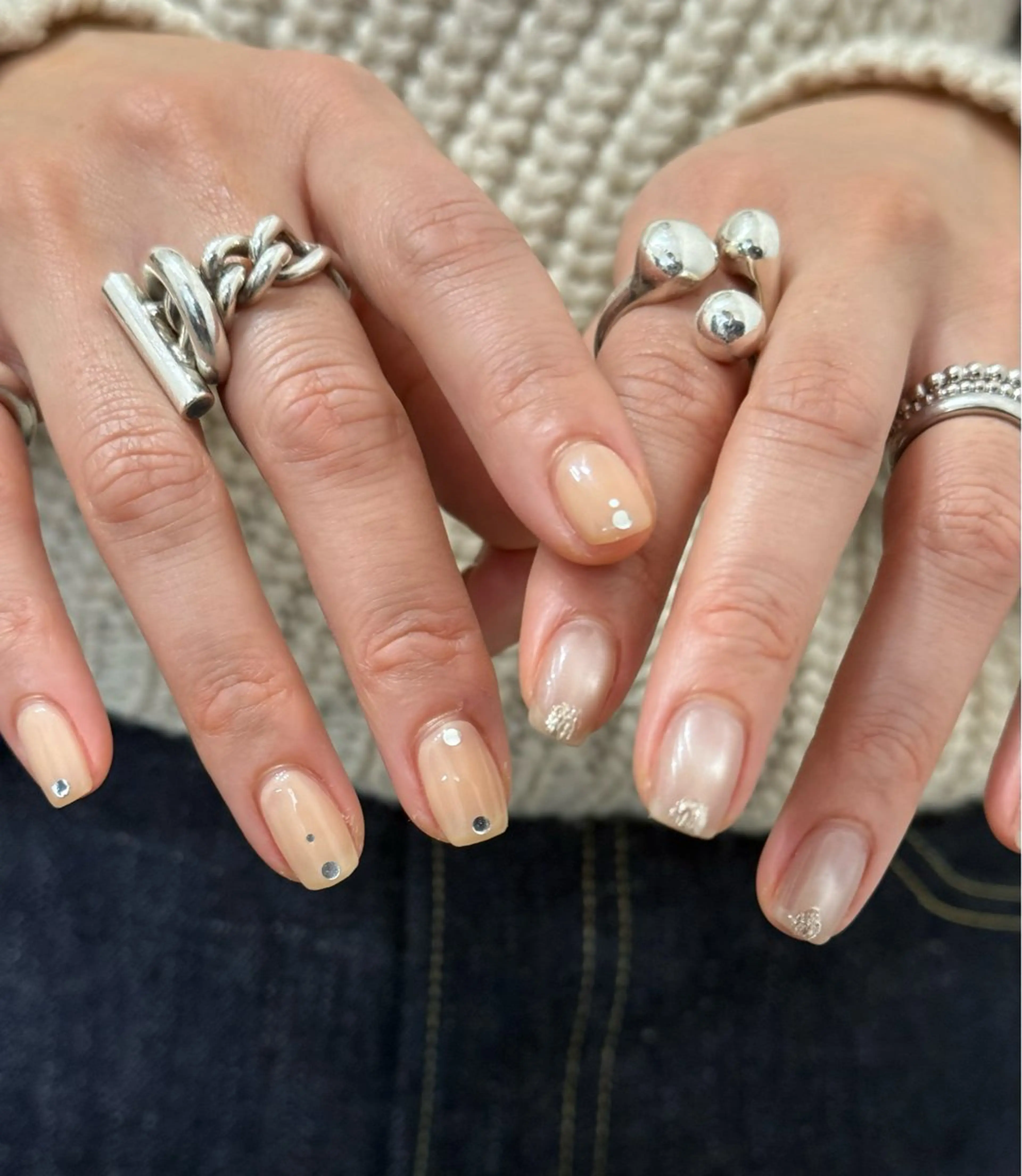 ネイル ハンドネイル フットネイル kiii.__ ✴︎*のネイルデザイン