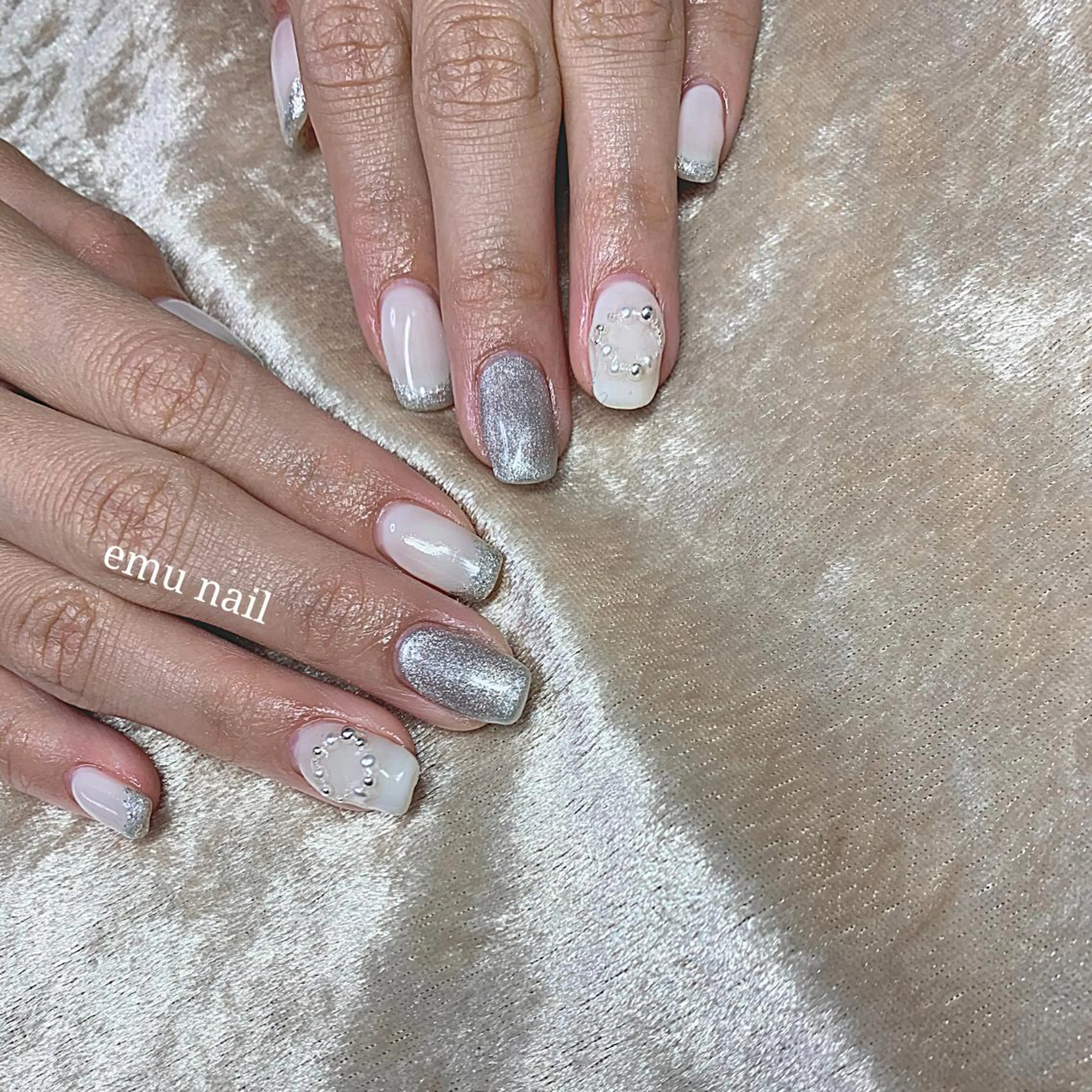 ネイル 持ち込み 冬ネイル クリスマス emu nailのネイルデザイン