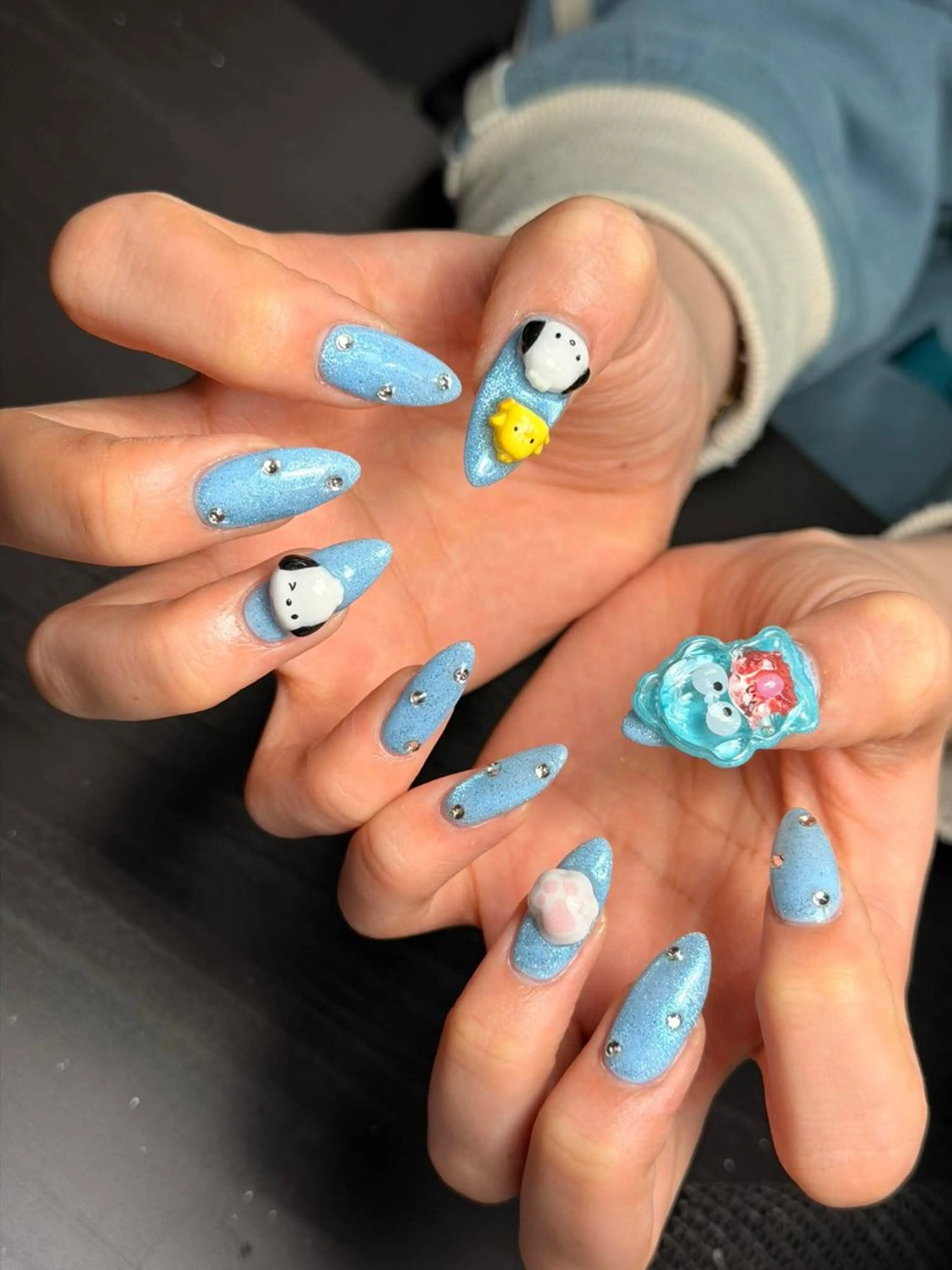 ネイル 韓国ネイル 持ち込み ニュアンスネイル 春ネイル 夏ネイル SORA ANA.CHUOのネイルデザイン