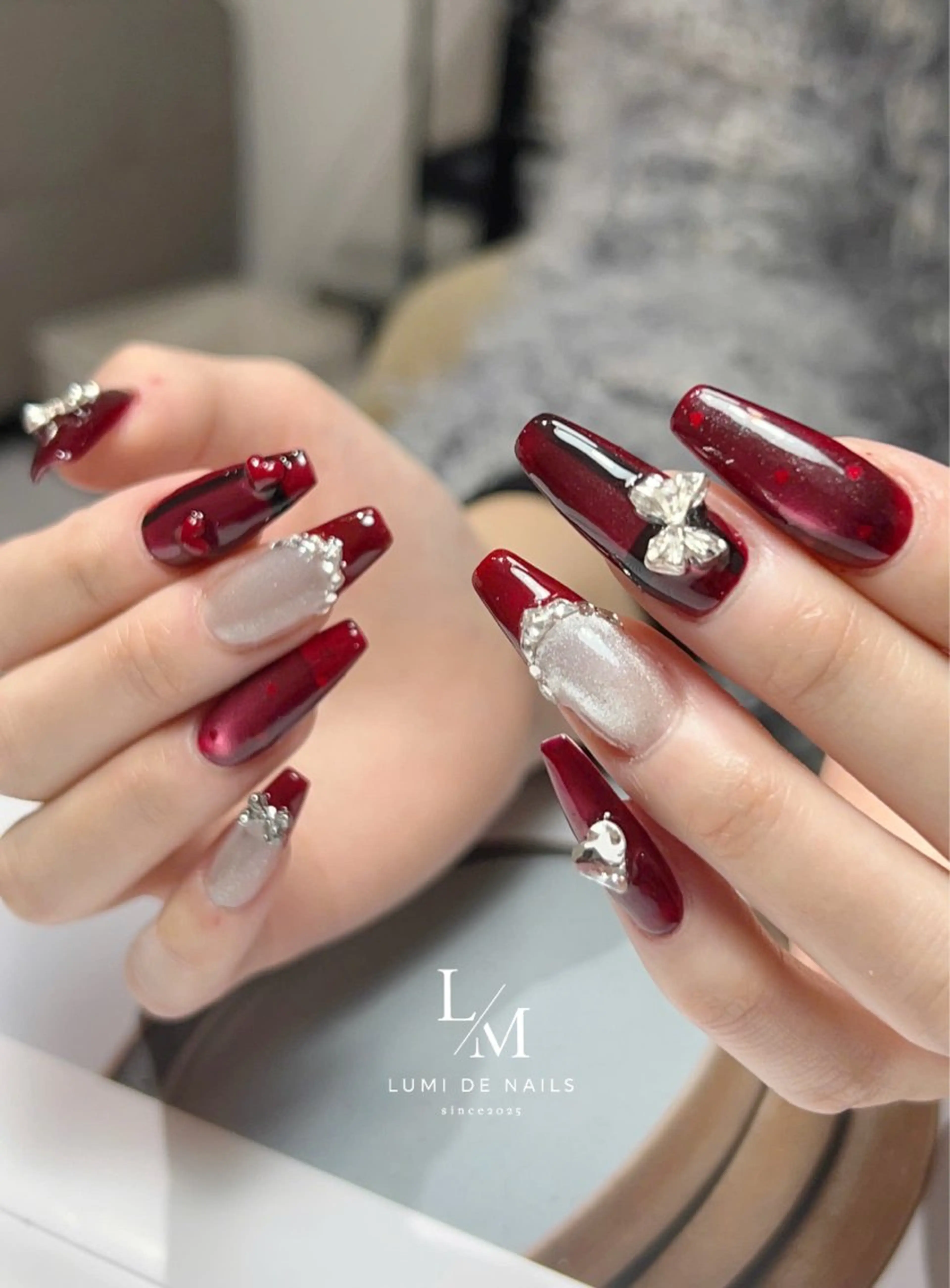 ネイル アートネイル フレンチネイル グラデーション 韓国ネイル ラメ(グリッター) ハンドネイル Lumi de nailsのネイルデザイン
