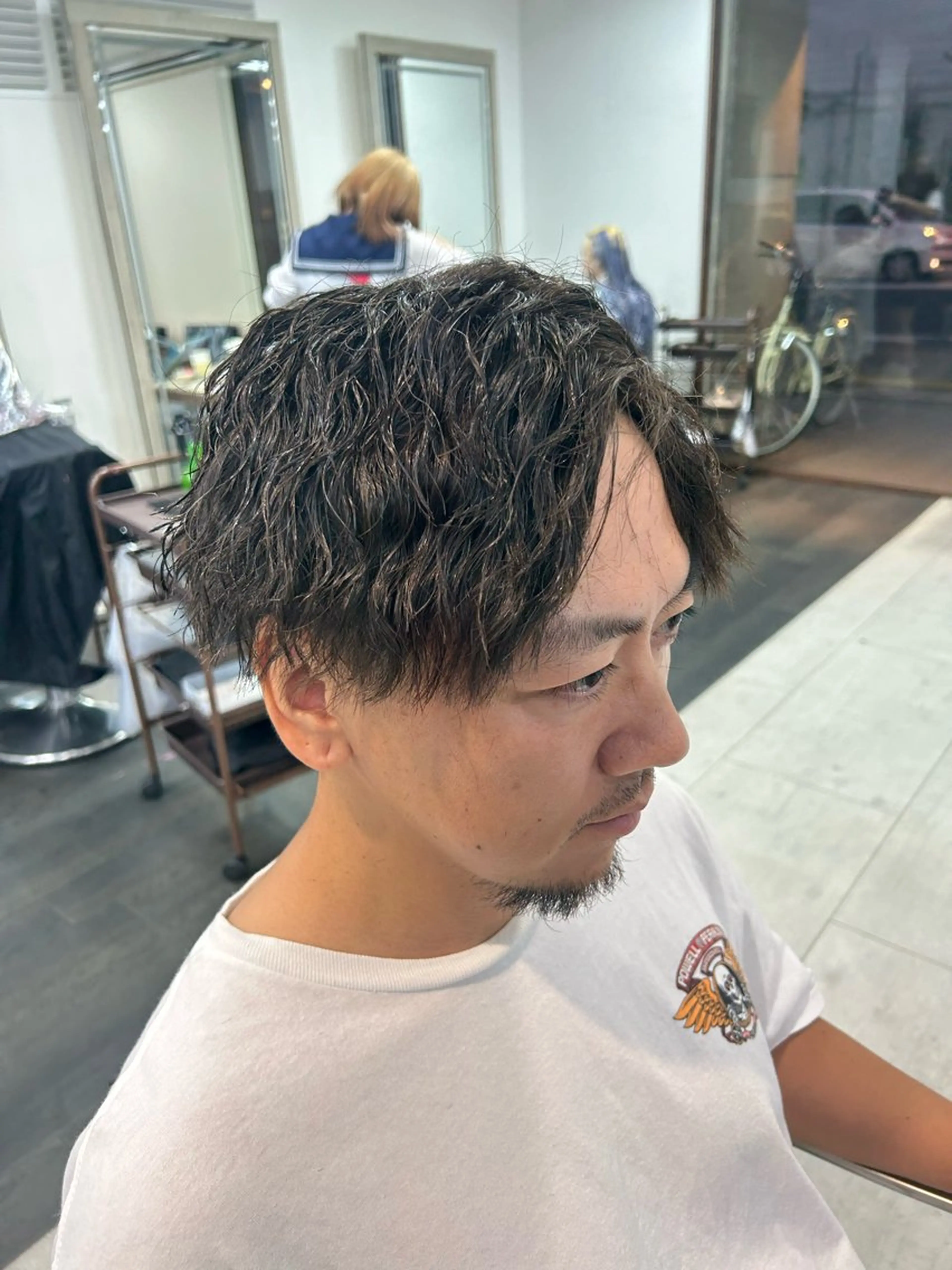 ショート パーマ メンズ カット パーマ メンズパーマの達人 / タカシマダイスケのヘアスタイル