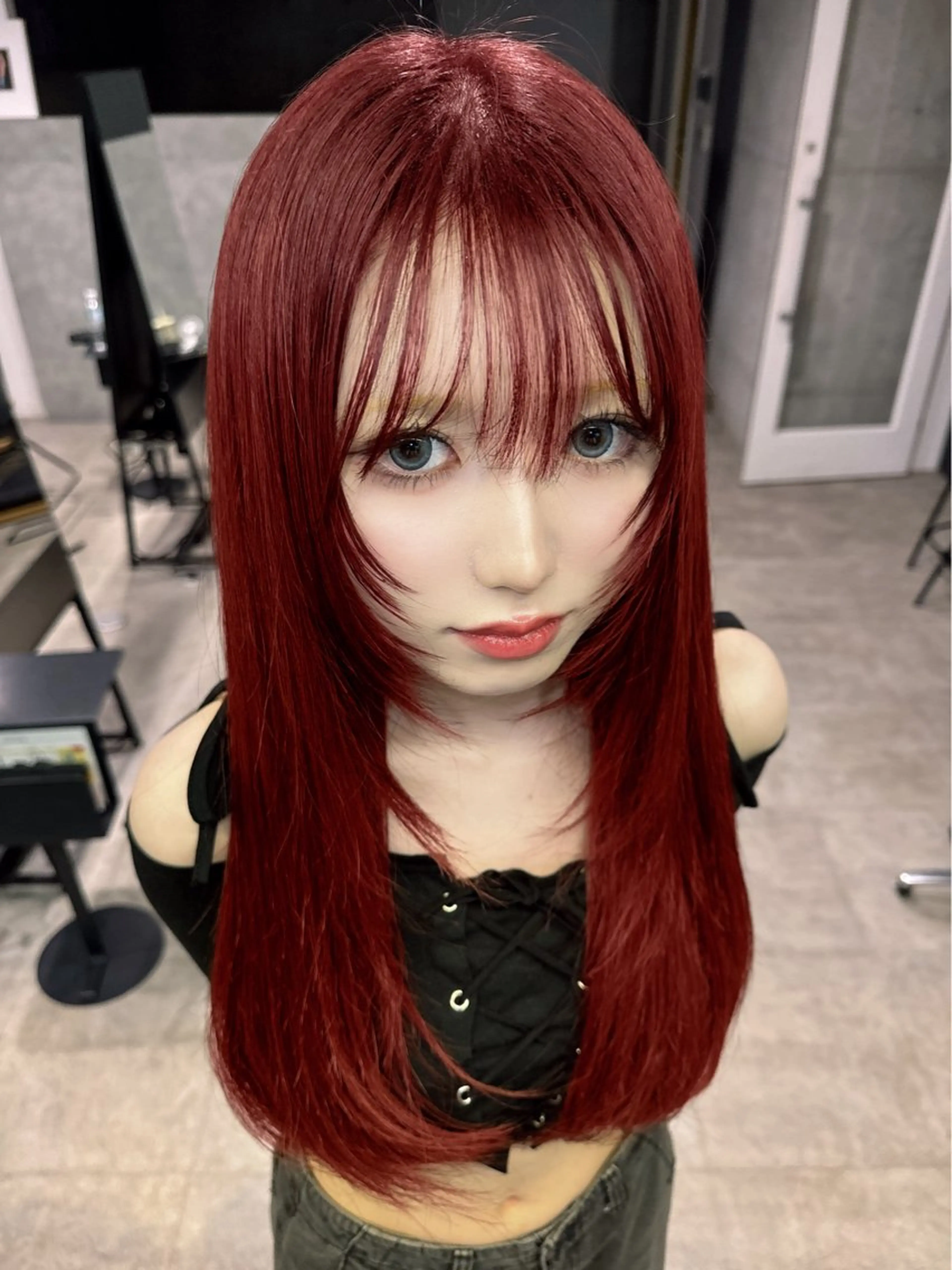 ロング カラー 韓国レイヤー/透明感 /髪質改善/アジキのヘアスタイル