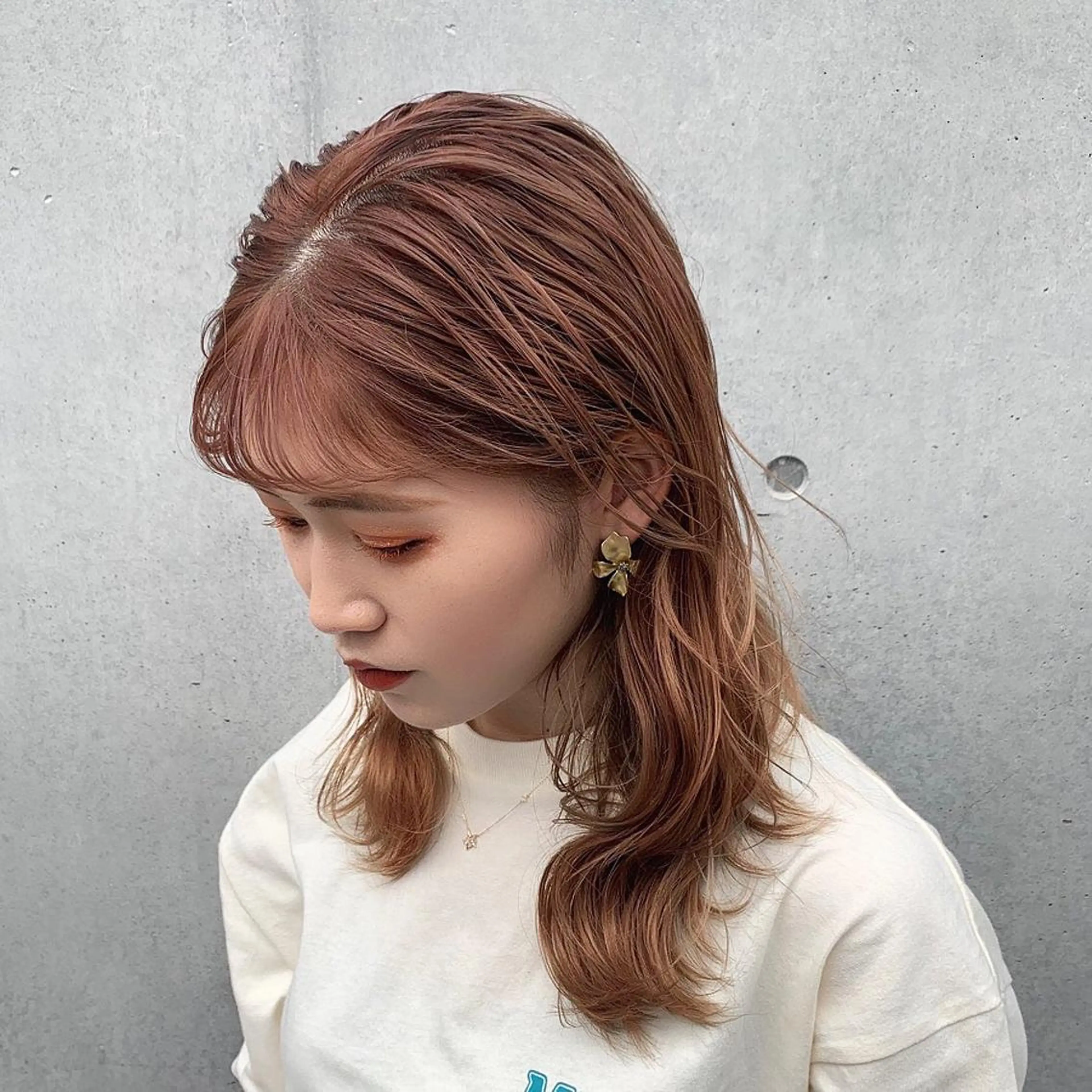 セミロング カラー YUMA/レイヤー/ 似合わせ/パーマのヘアスタイル