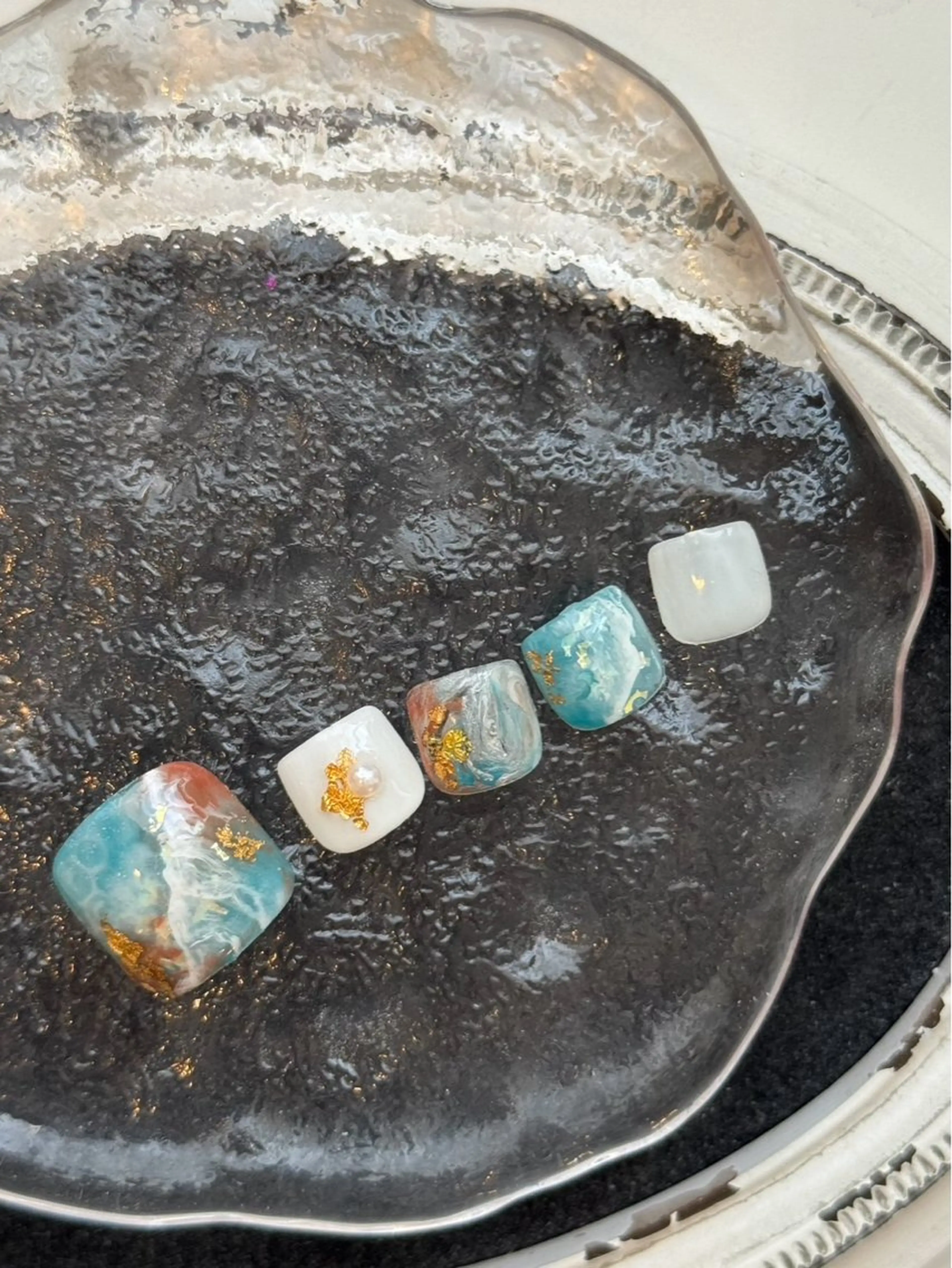 ネイル フットネイル 長田 千里のネイルデザイン