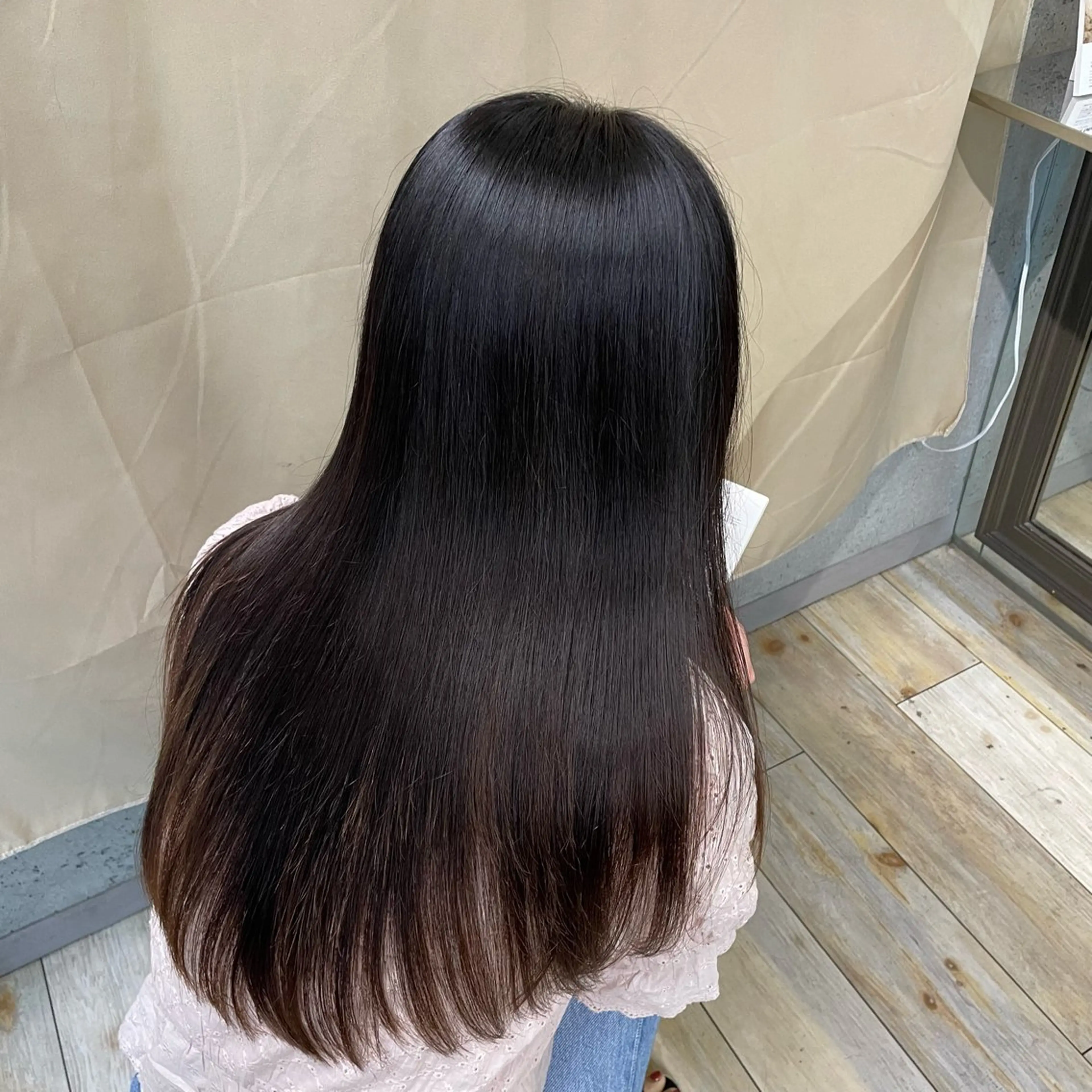 ロング カット 縮毛矯正 トリートメント PooL ♥ かたやま ひなこのヘアスタイル