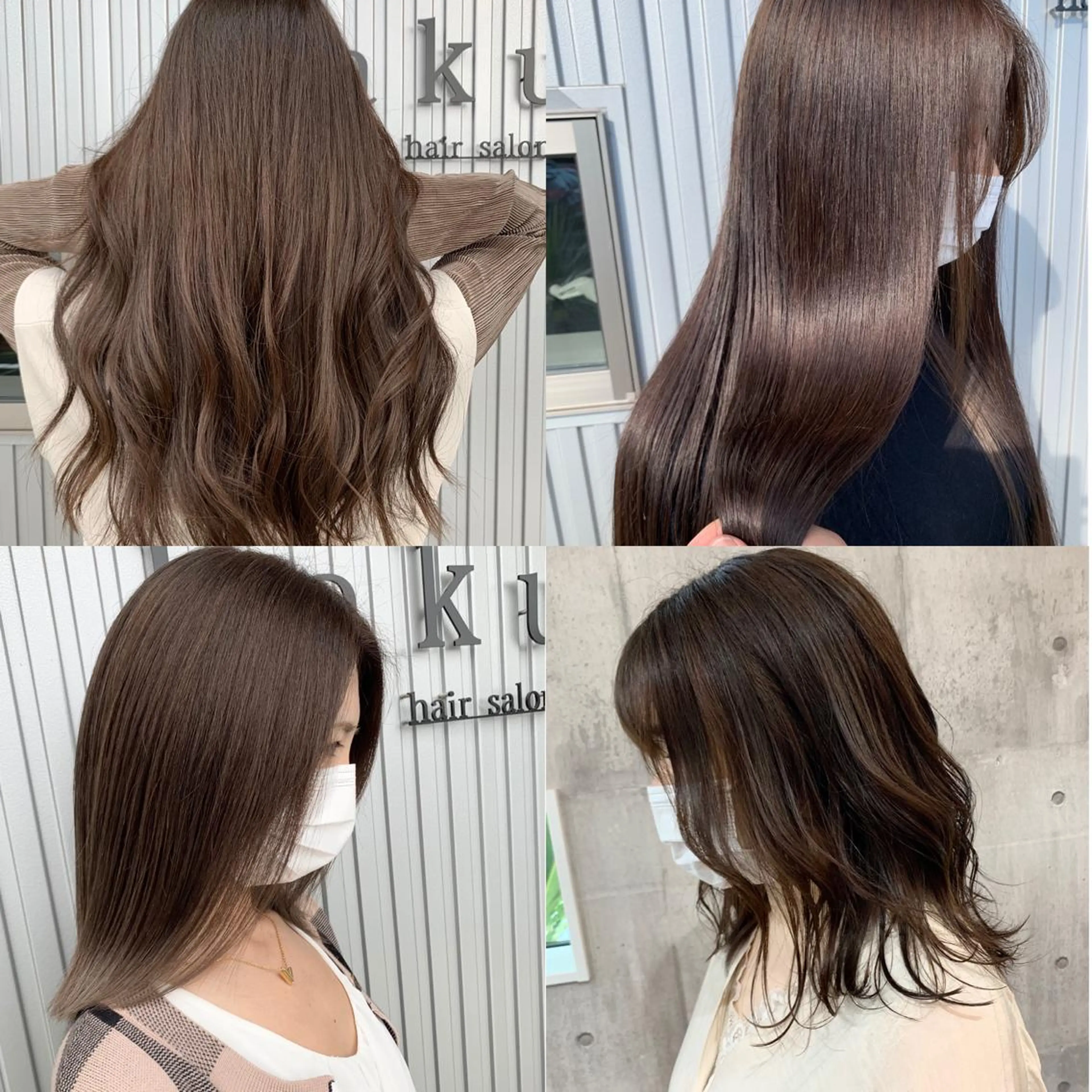 セミロング カット ヘアカラー yoshihara yuukiのヘアスタイル