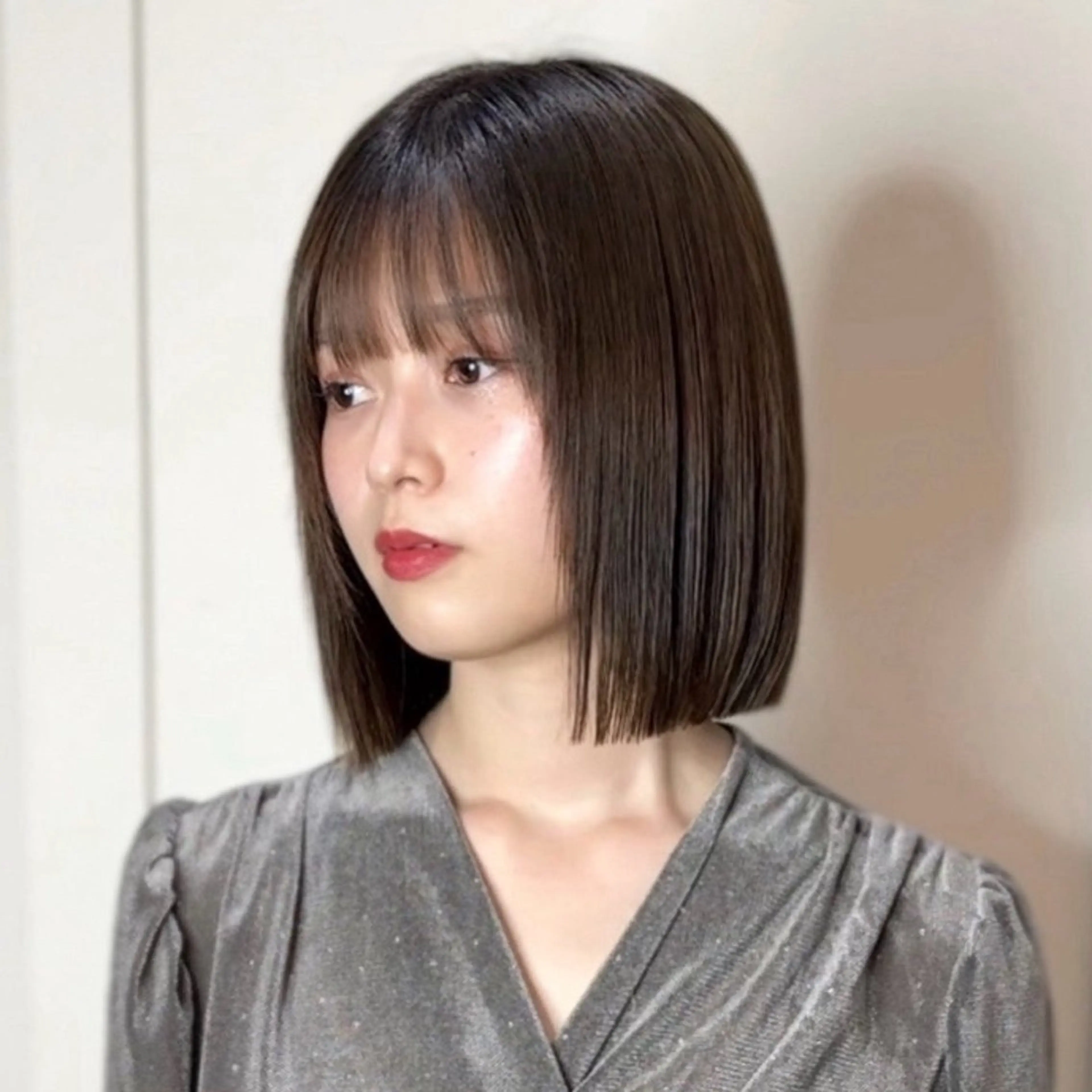 ショート カラー 莉乃/縮毛矯正/髪質 改善/艶カラーのヘアスタイル