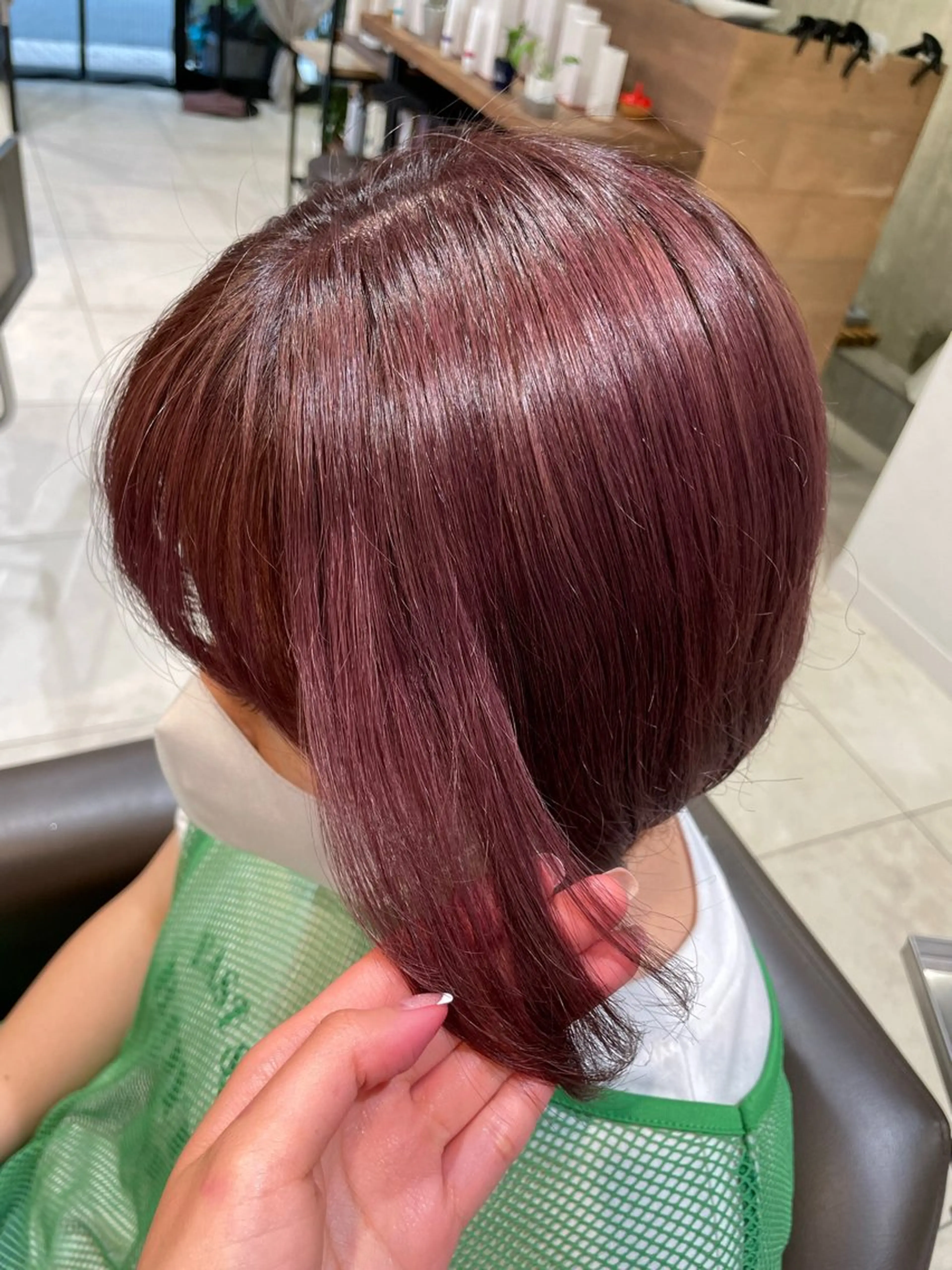 ショート トリートメント ヘアカラー NANAHO 湘南台美容室のヘアスタイル