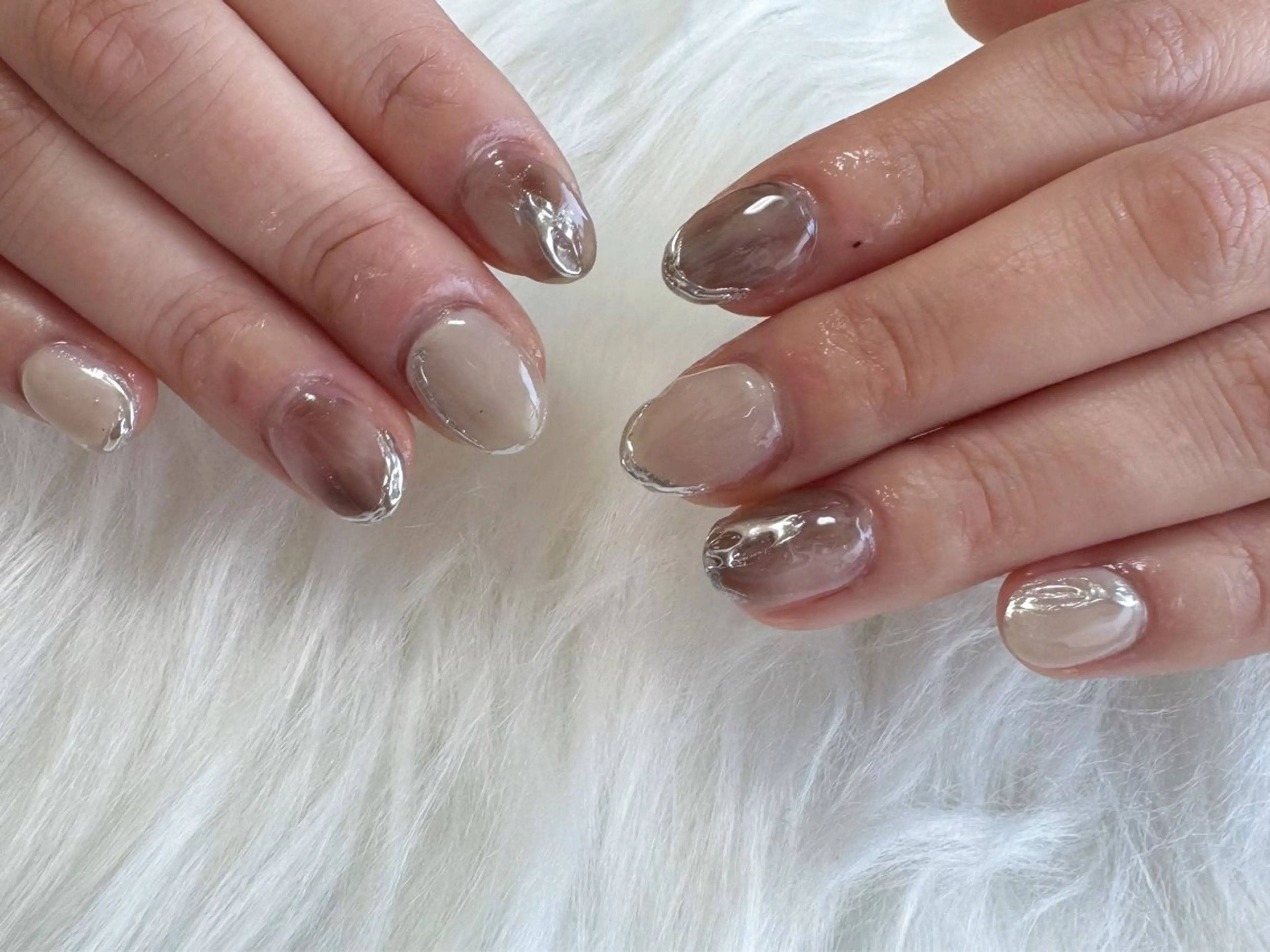 ネイル ニュアンスネイル ハンドネイル INITY  ︎︎＿のネイルデザイン