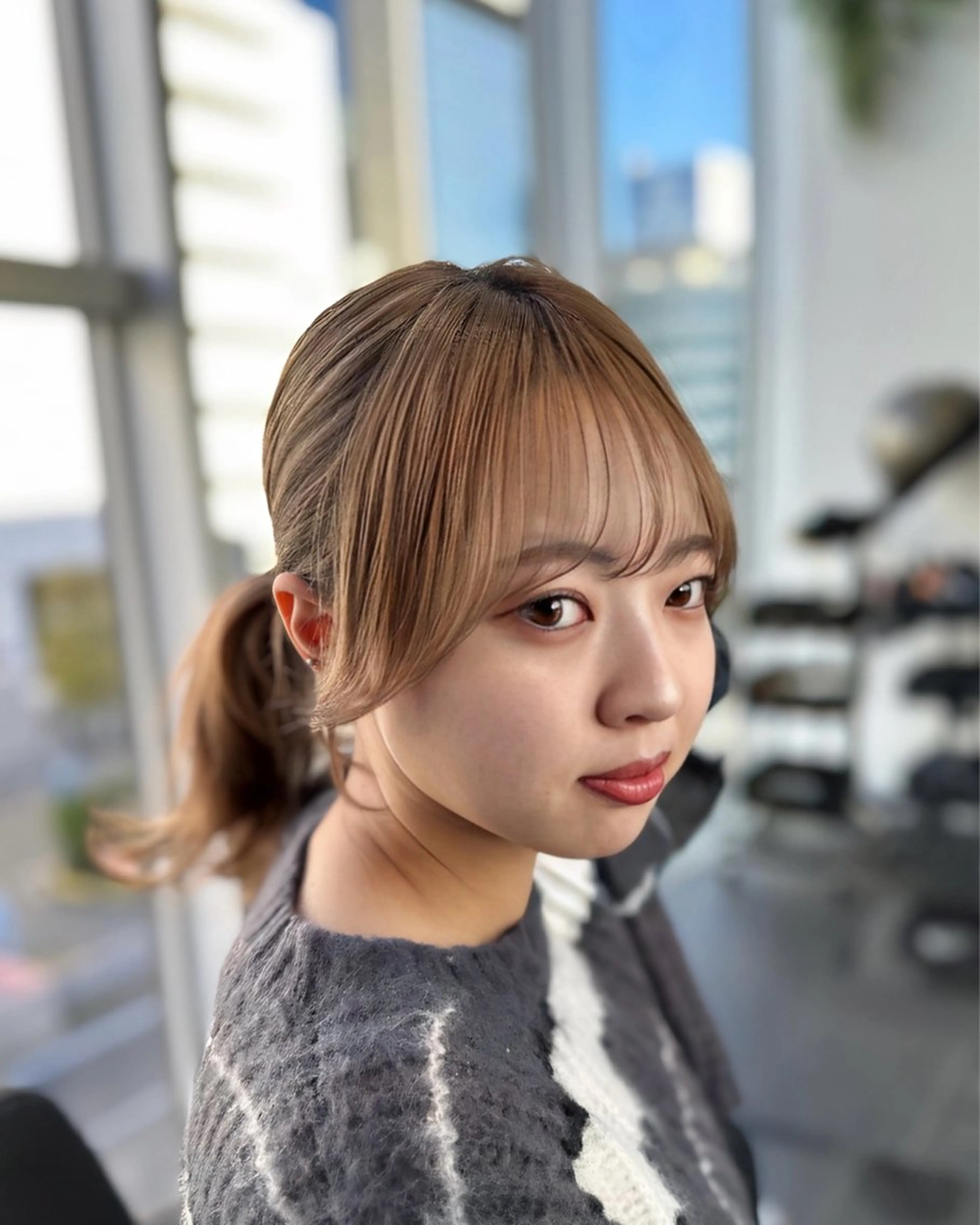 ミディアム カラー パーマ ヘアアレンジ ⭐️銀座/ショート/ 艶カラー/りょうがのヘアスタイル