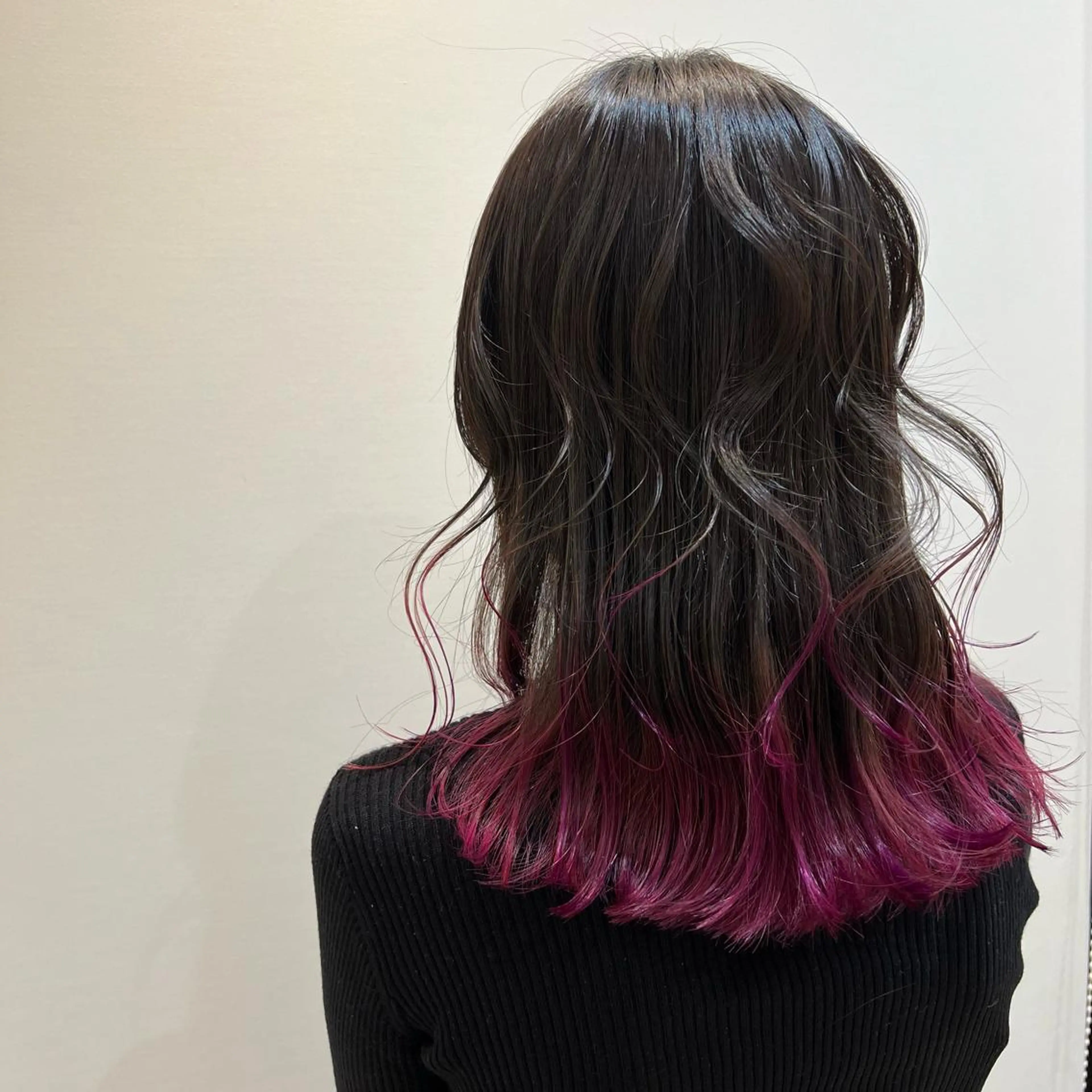 ミディアム カラー 韓国風🌷✨ 守屋紗希のヘアスタイル