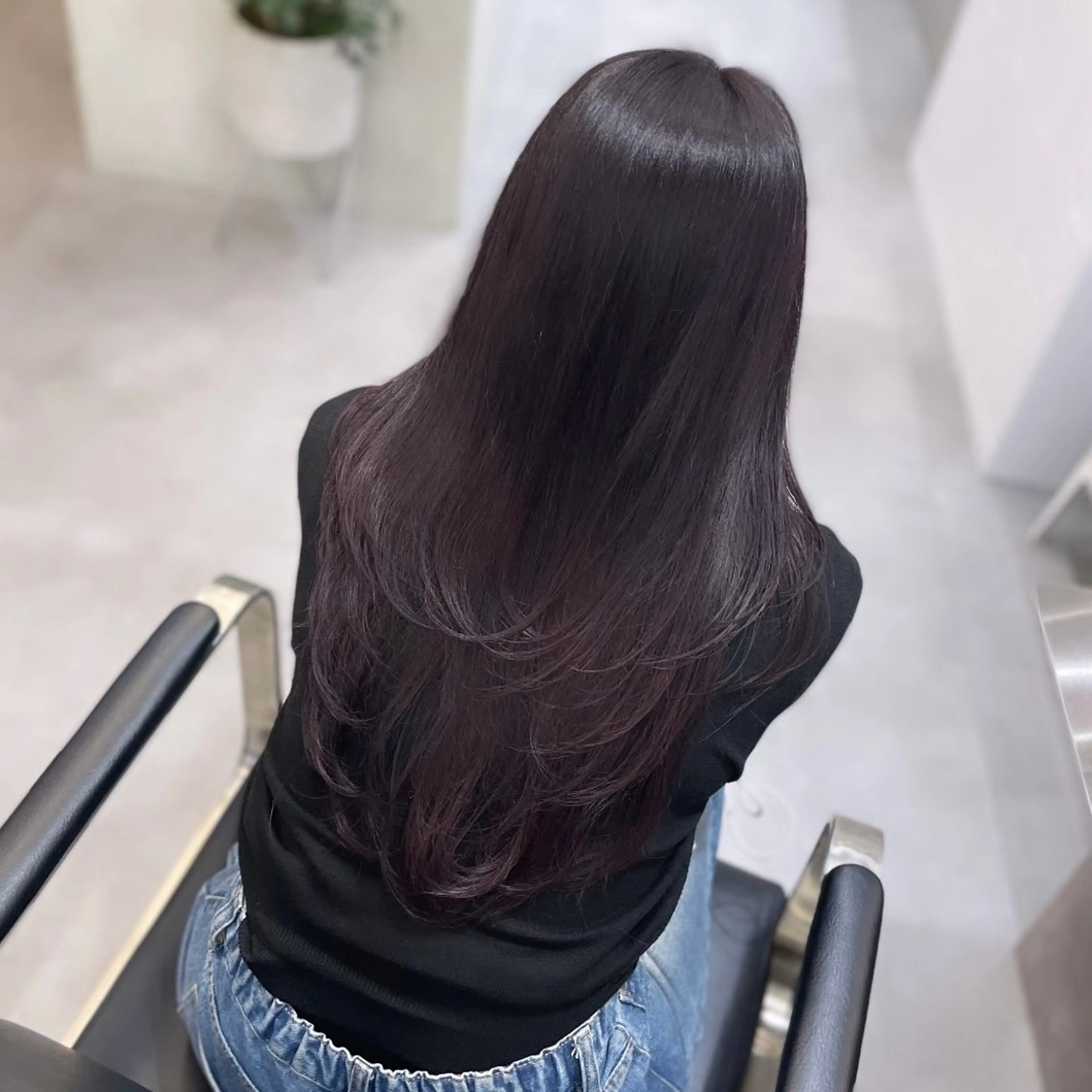 ロング カラー ラベンダーカラー レイヤーカット カット ヘアカラー Rui/透明感カラー 暖色/レイヤーカットのヘアスタイル