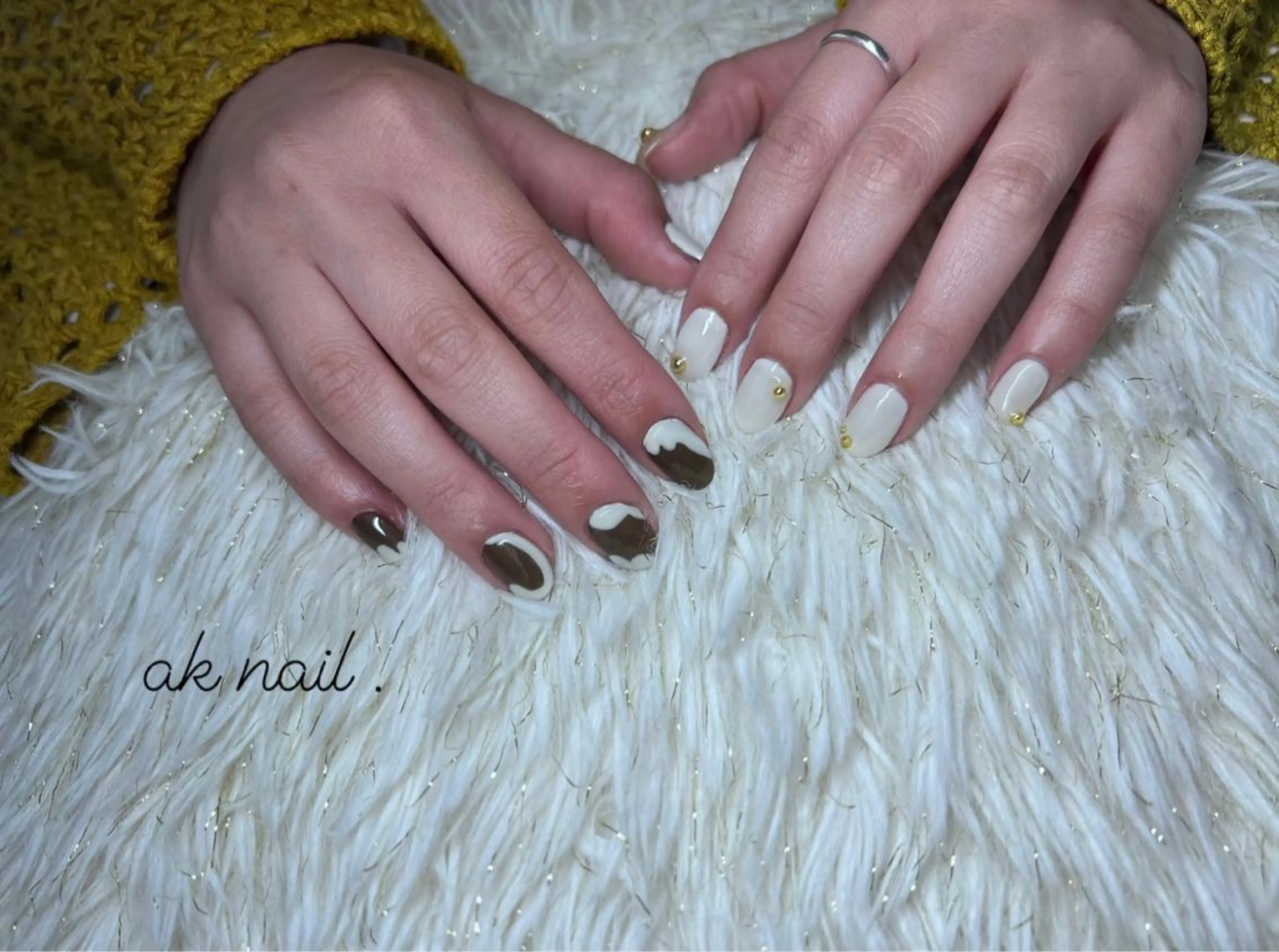 ショート ネイル ハンドネイル ak nail .のネイルデザイン