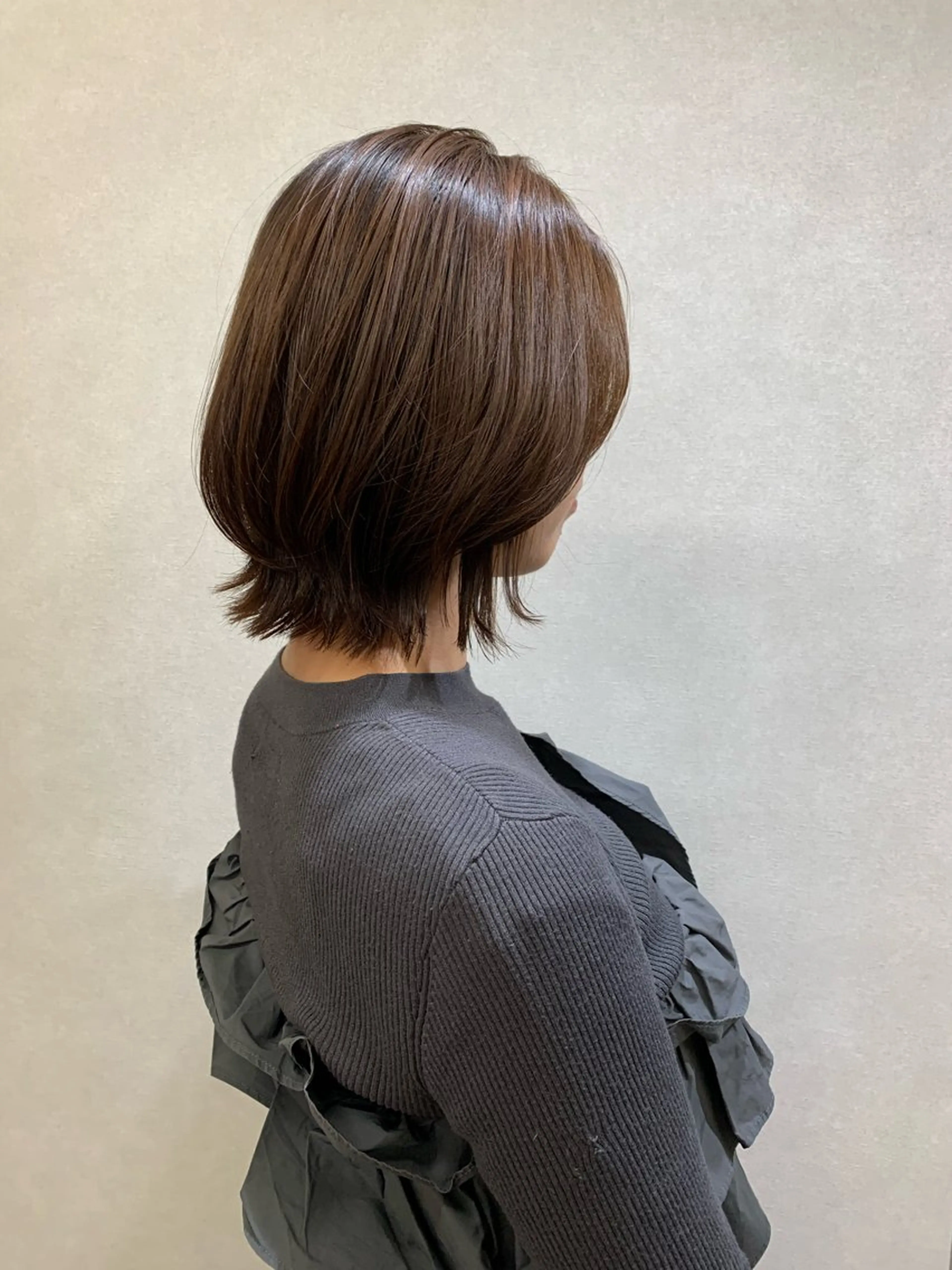 ミディアム ボブ くびれヘア 福永 ちひろのヘアスタイル