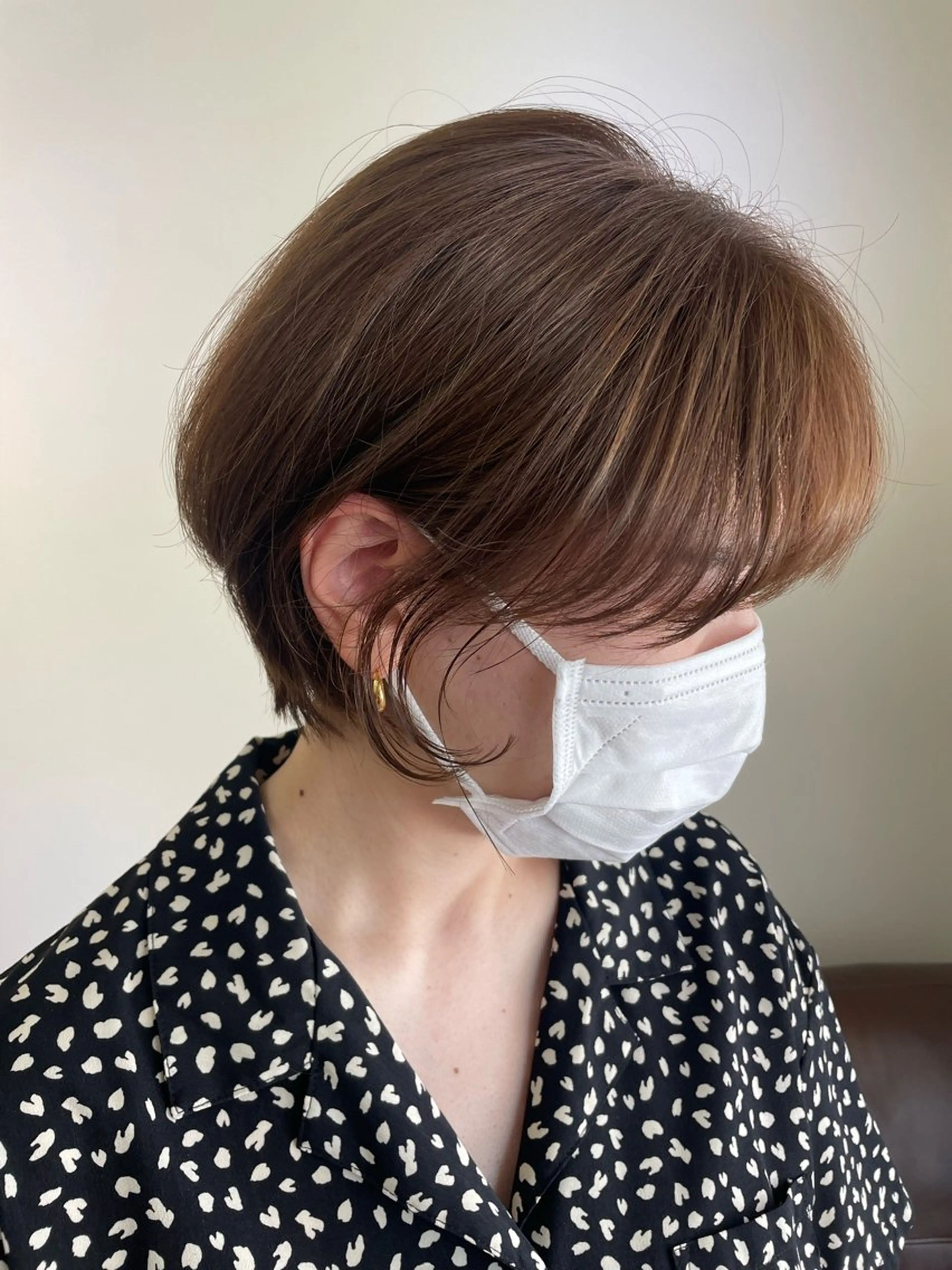 ショート カラー ブラウンカラー 透明感カラー トリートメント メンズパーマ✨️村越 雄斗のヘアスタイル