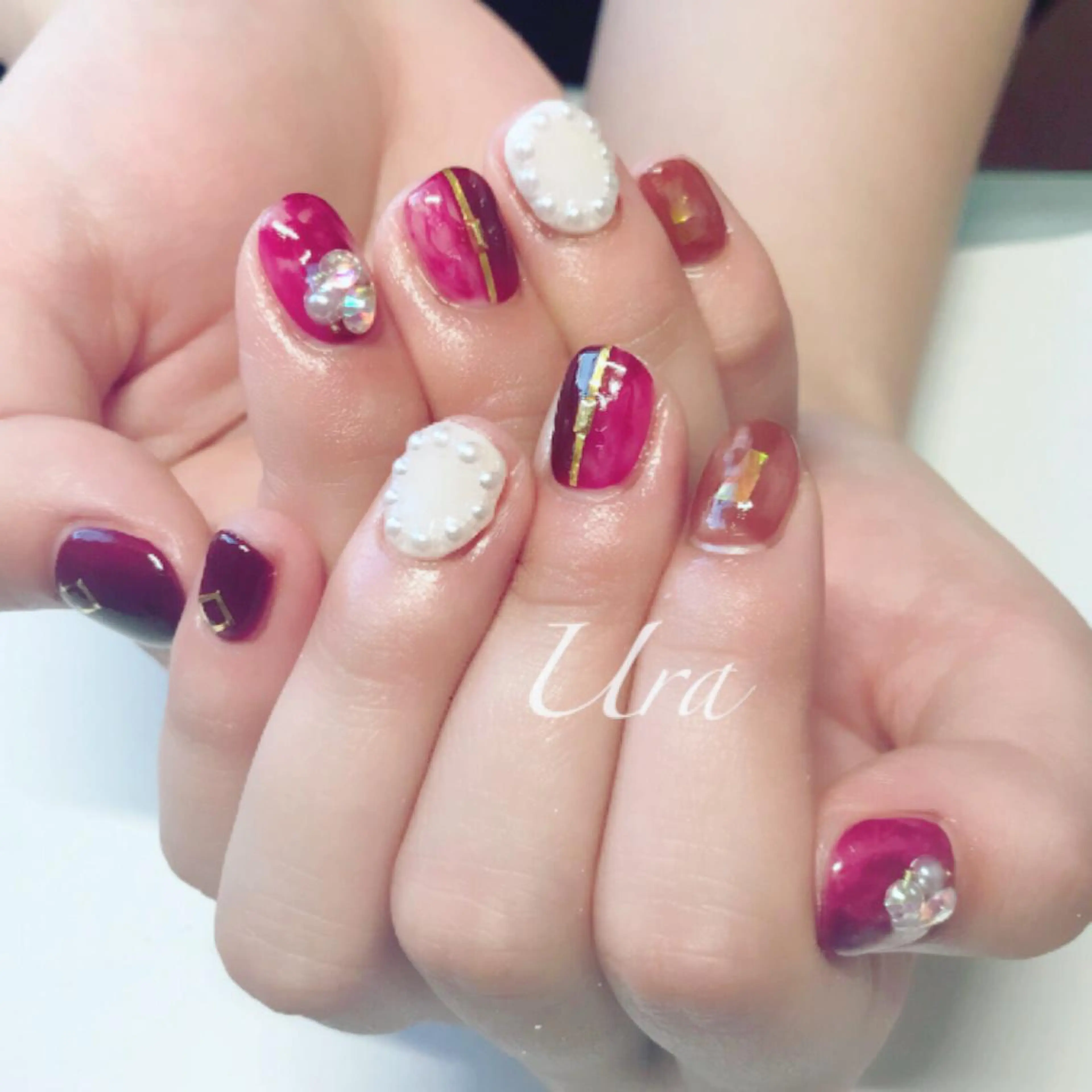 ネイル ボルドー UrakoNail 《nail》のネイルデザイン