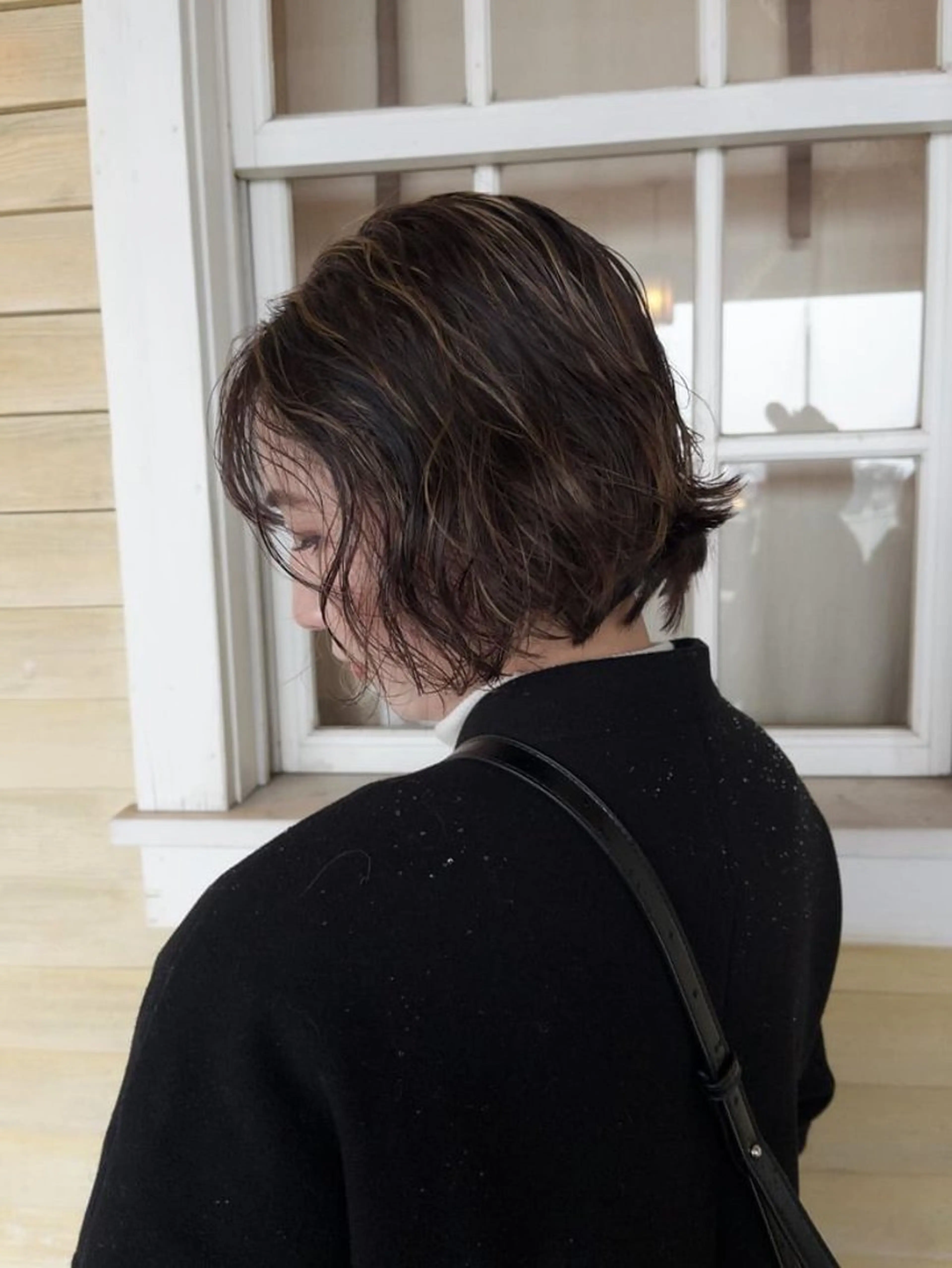 ショート カラー ヘアアレンジ インナー×縮毛矯正 ピンクカラー澤井里菜のヘアスタイル