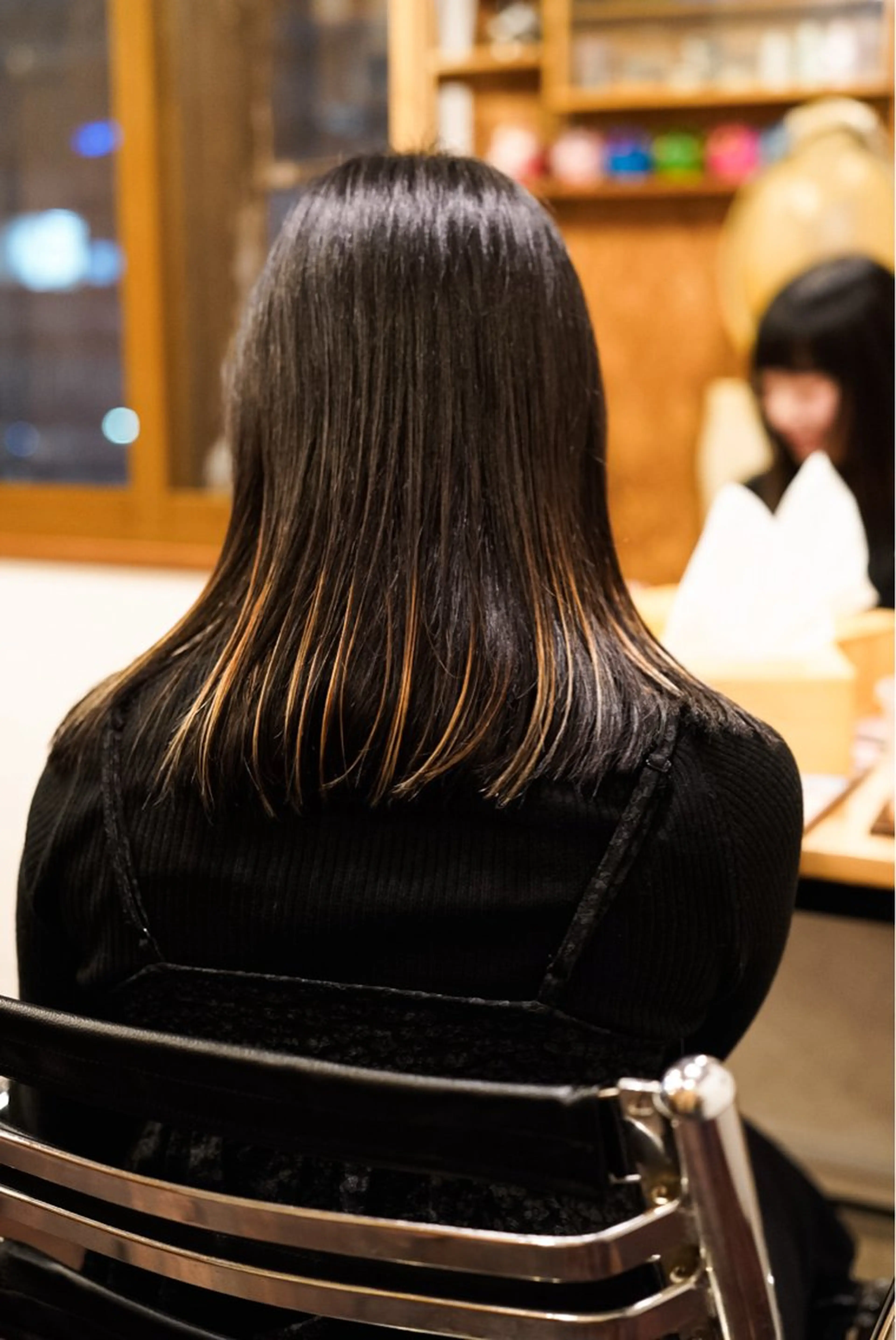 セミロング カラー 千葉 慎也のヘアスタイル