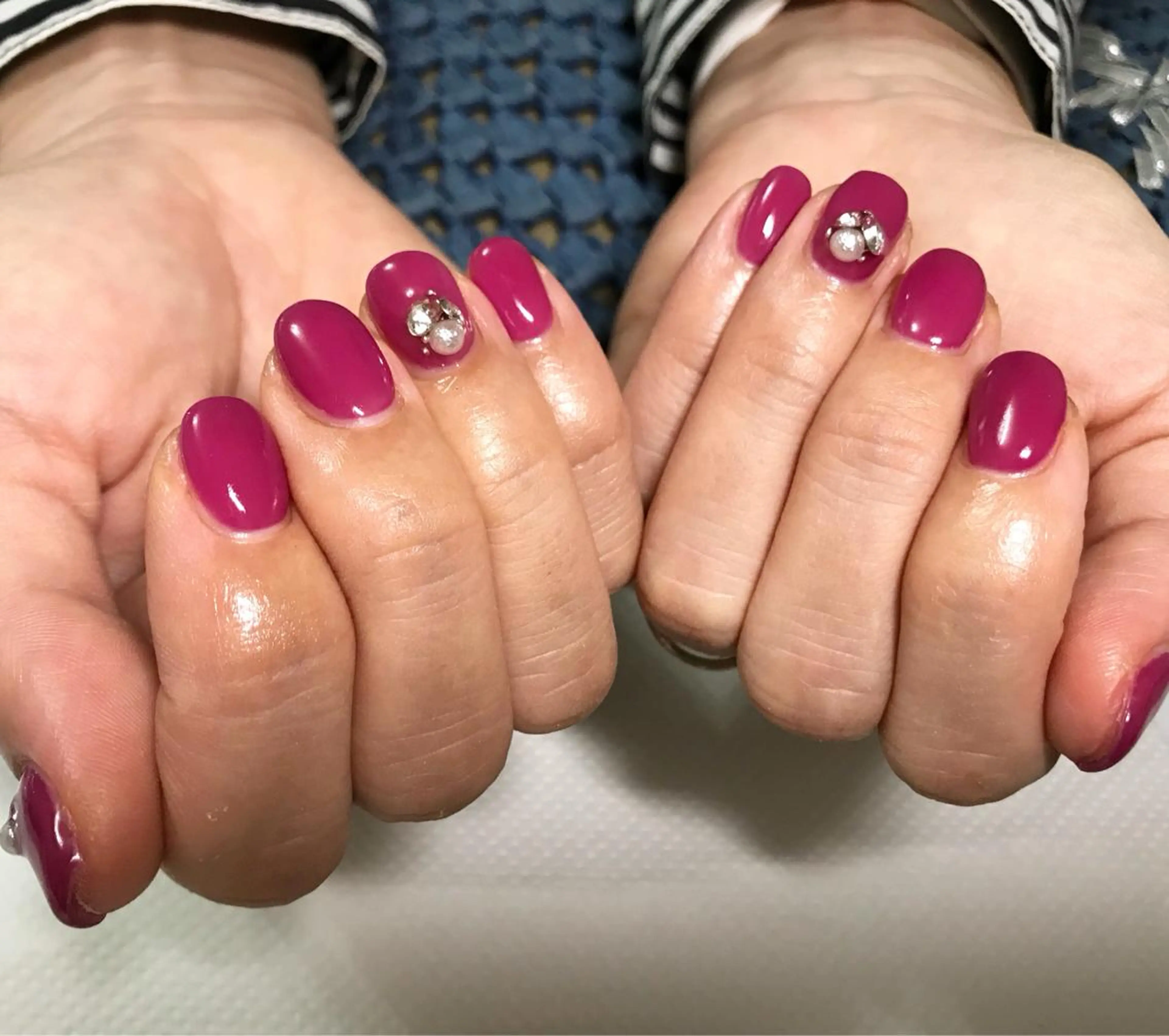 ネイル フットネイル ワンカラーネイル パープル シンプルネイル 春ネイル nail fufla ♡yamane♡のネイルデザイン
