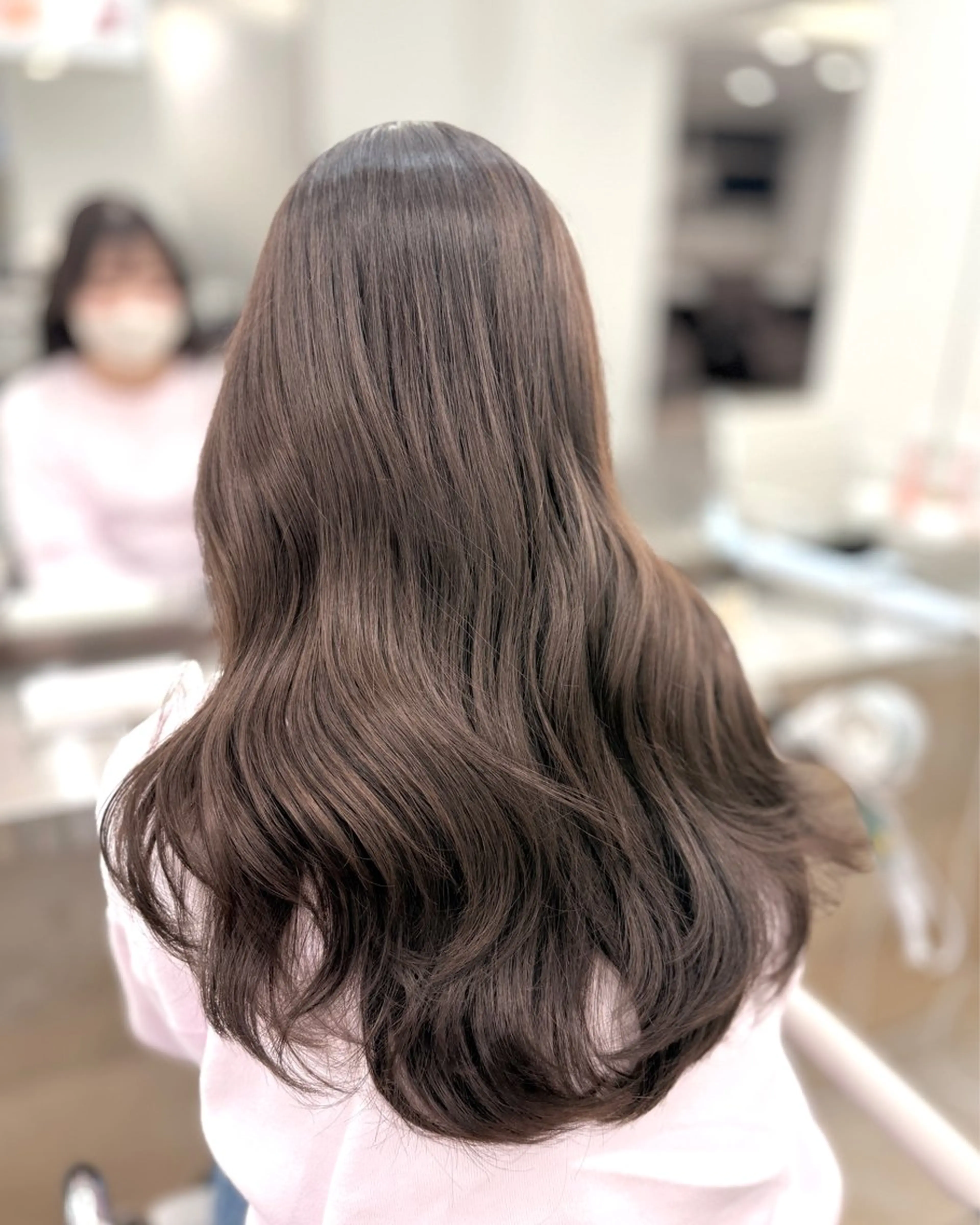 ロング カラー ブラウンカラー ショコラグレージュ 透明感カラー グレージュ ヘアカラー トリートメント 顔まわり職人🇰🇷 韓国ヘア/KAITOのヘアスタイル