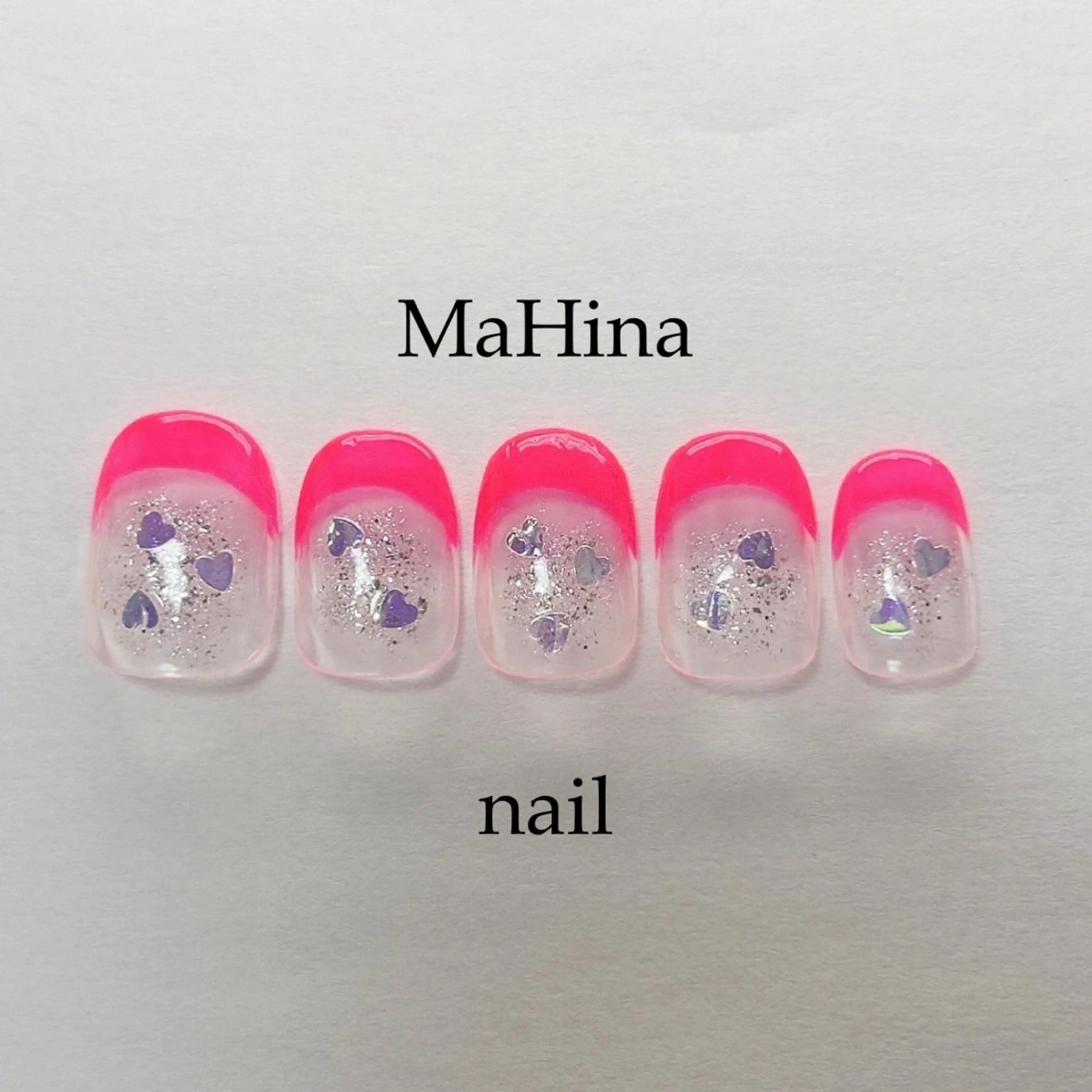 ネイル フットネイル フレンチネイル ジェルネイル ハート キラキラネイル ハンドネイル Healing Salon...MaHina(マヒナ)所属・MaHina🌙 salonのネイルデザイン