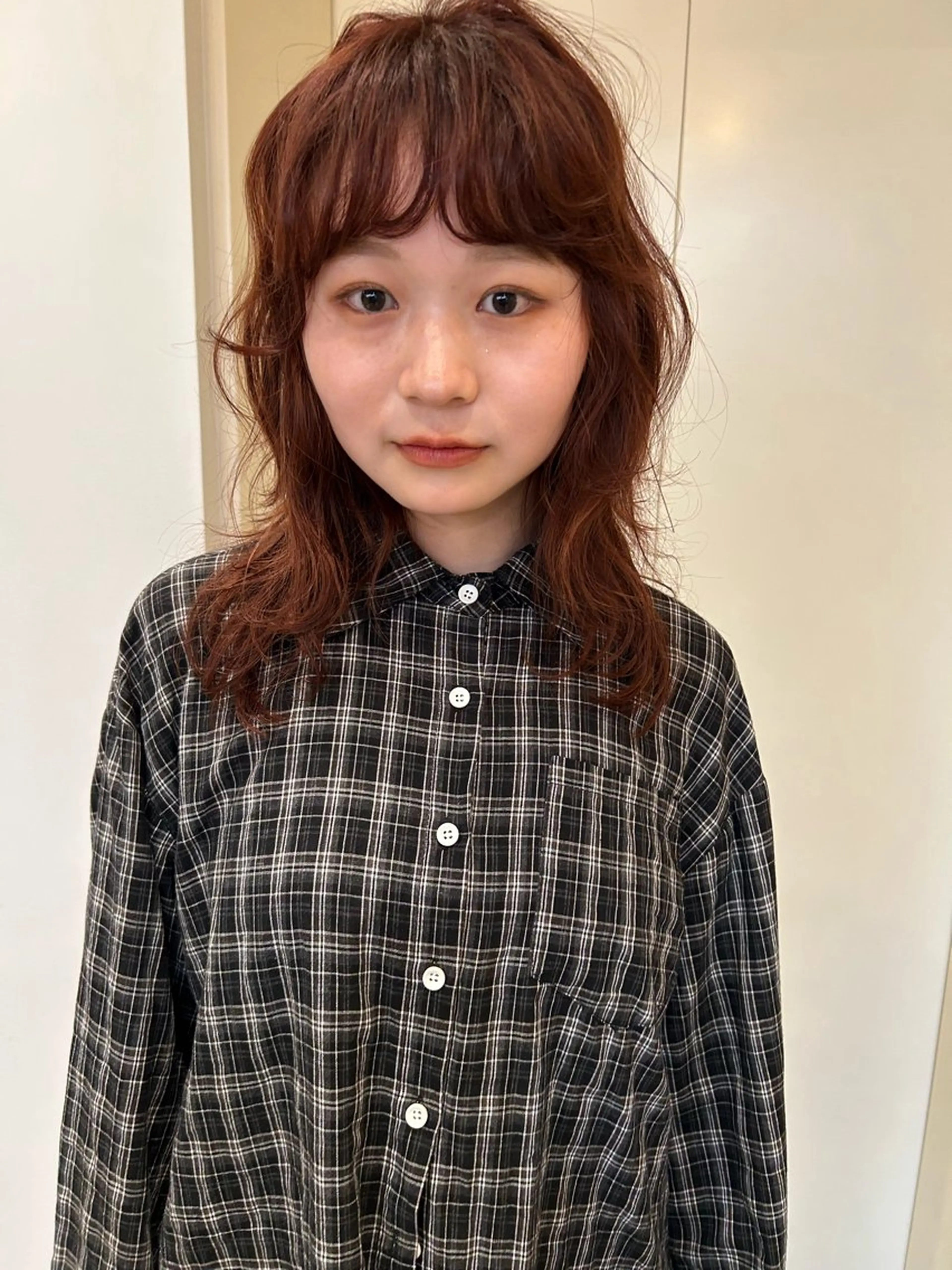 ミディアム カラー レイヤーカット 無料カットモデル募集 / 涼 乃のヘアスタイル