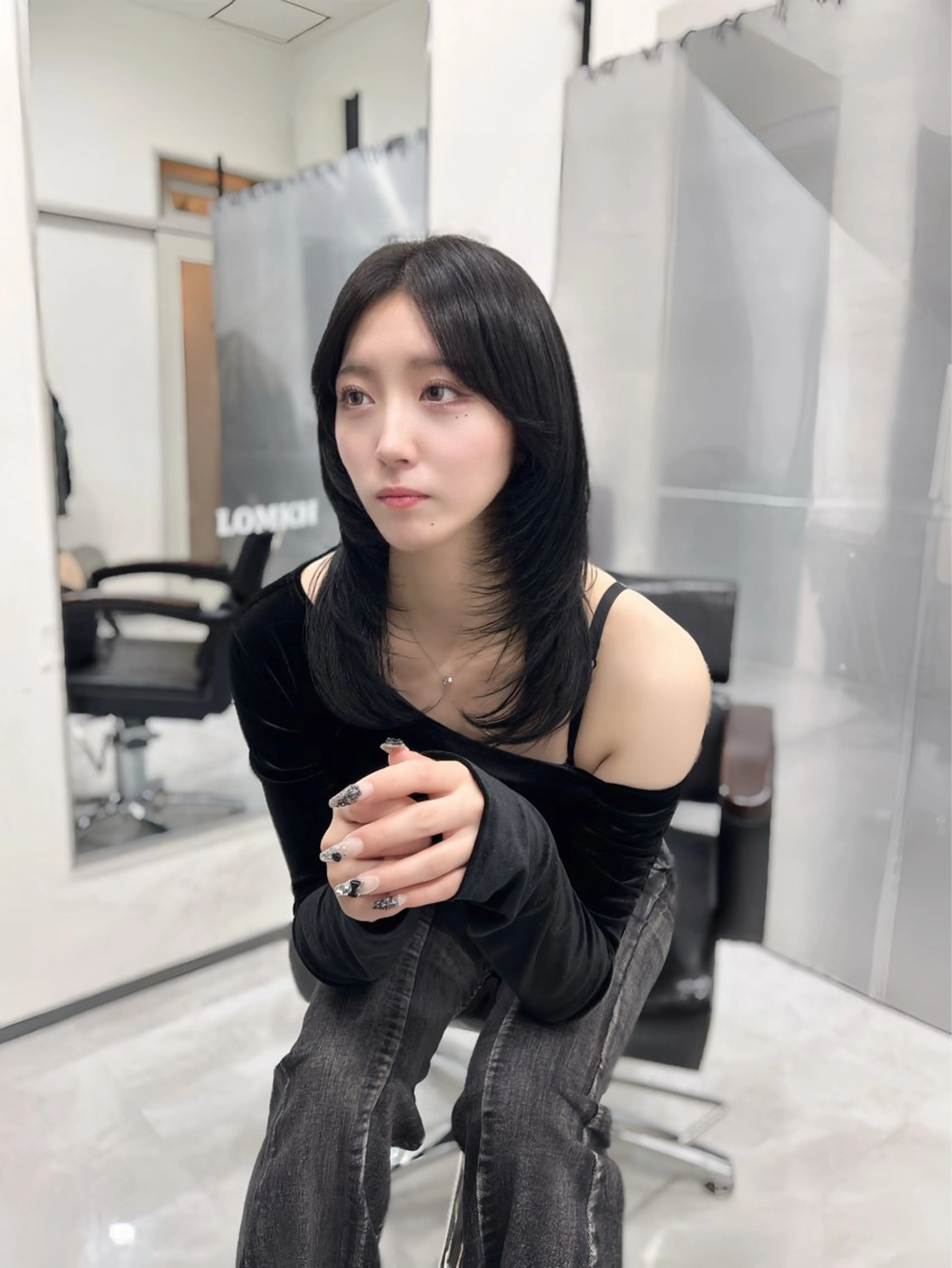 セミロング カット ヘアカラー トリートメント LOMKH所属・シールエクステ/ レイヤーカット/達也のヘアスタイル