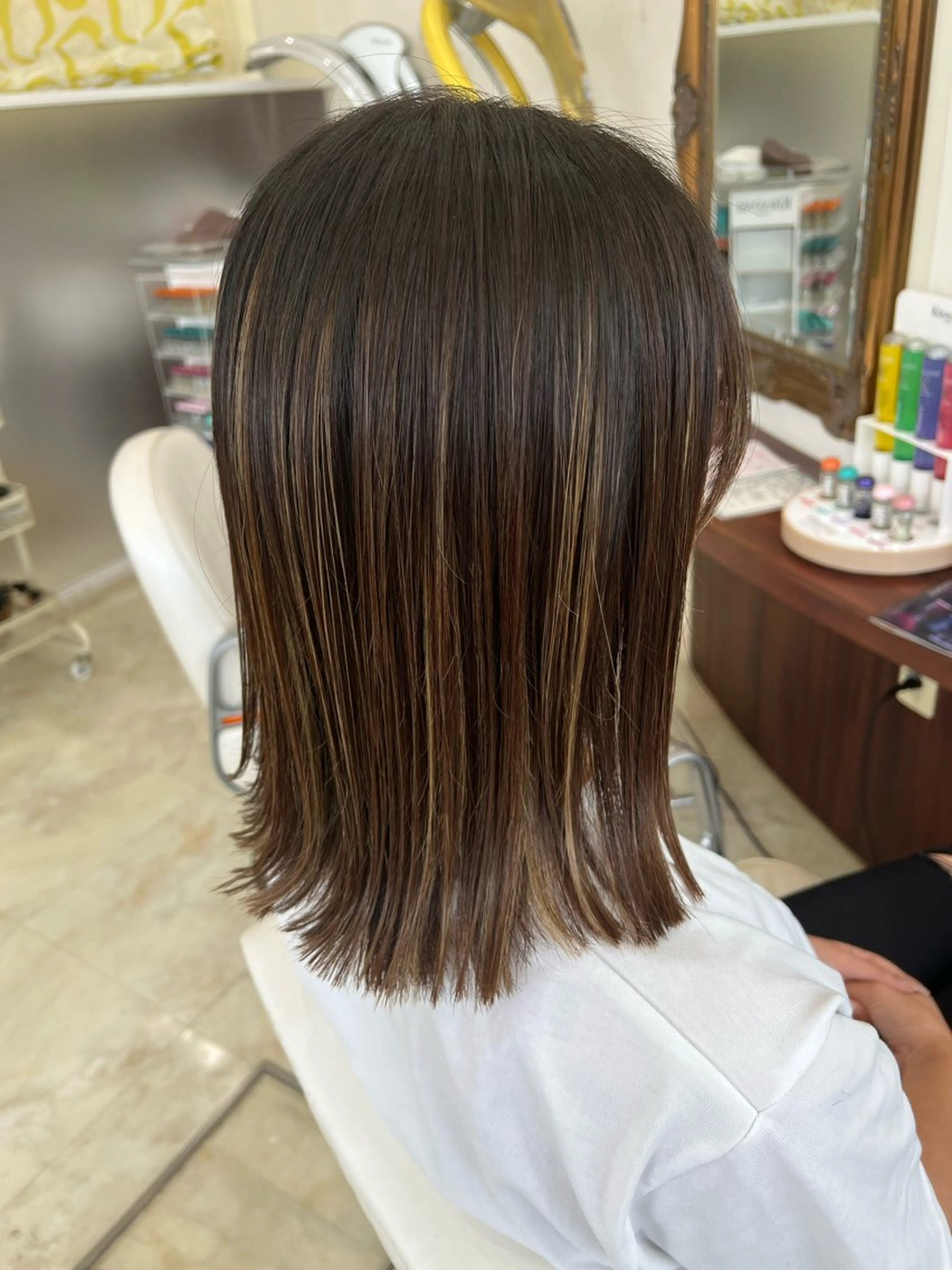 セミロング Rapt.HAIR 中村 知里のヘアスタイル