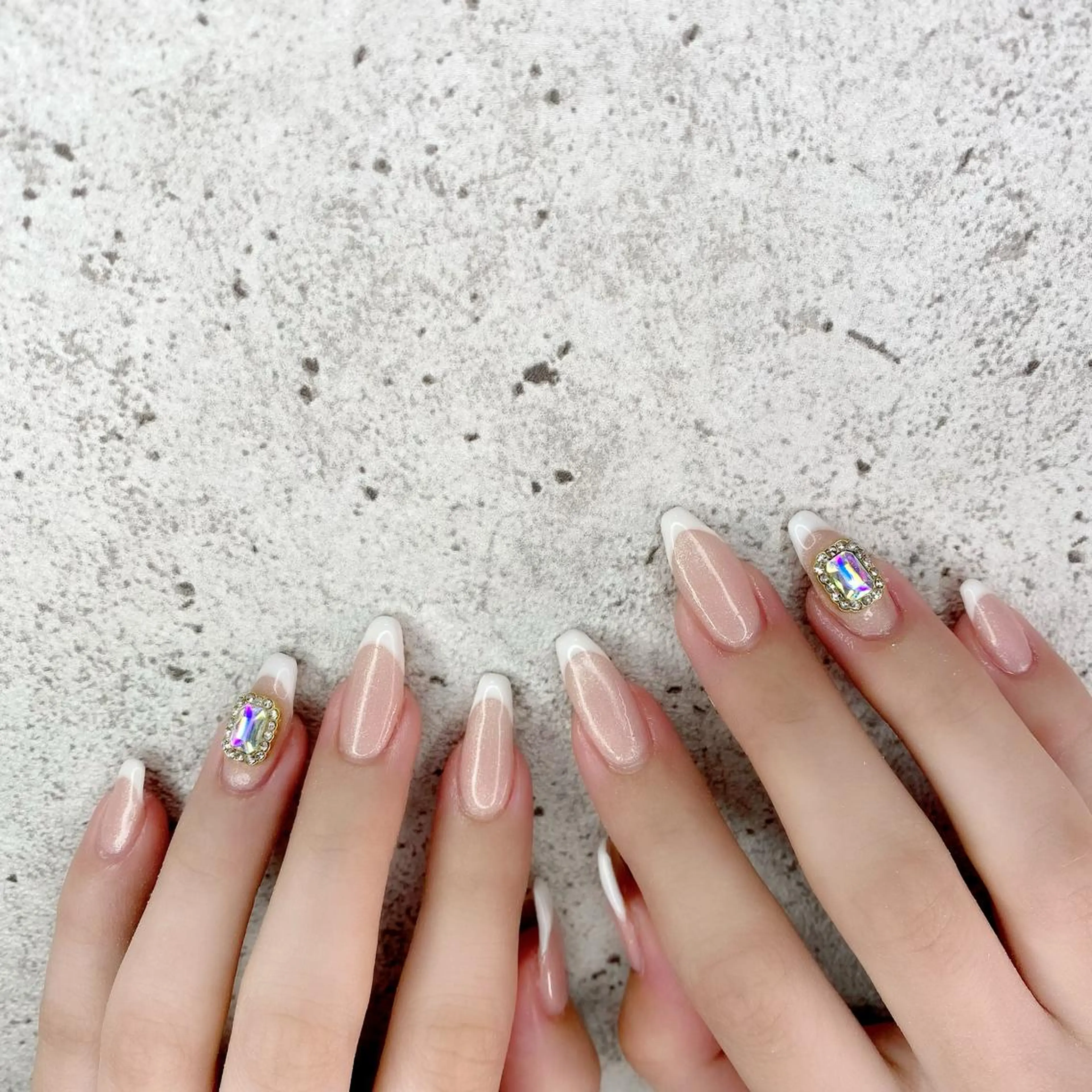 ロング カラー パーマ ヘアアレンジ メンズ キッズ ネイル マツエク・マツパ ピンクカラー カラーマツエク ロング フレンチネイル ロングネイル ハンドネイル Salon Ｋのネイルデザイン