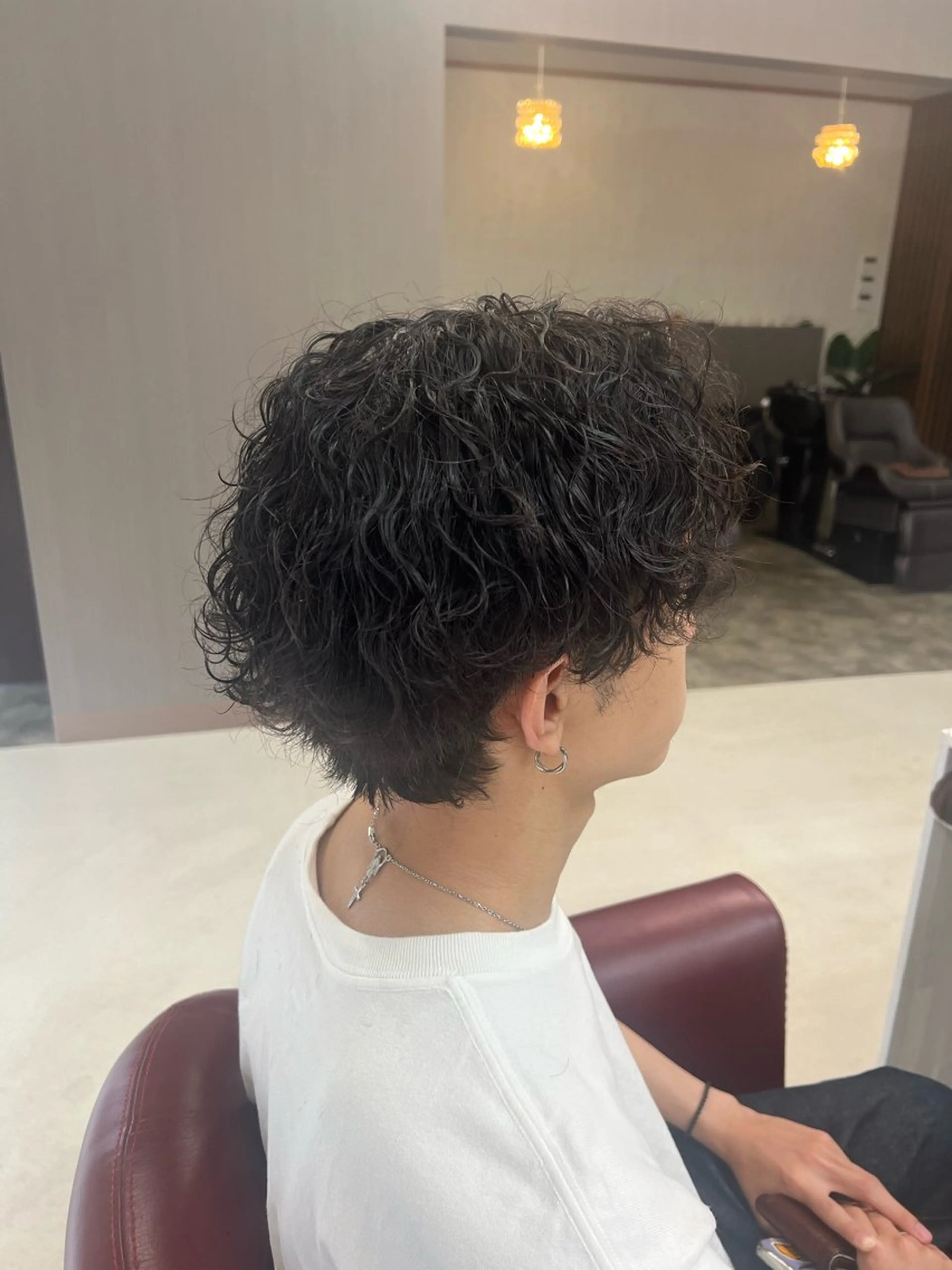 ショート パーマ メンズ メンズパーマ 波巻きパーマ スパイラルパーマ KEN 🌟のヘアスタイル