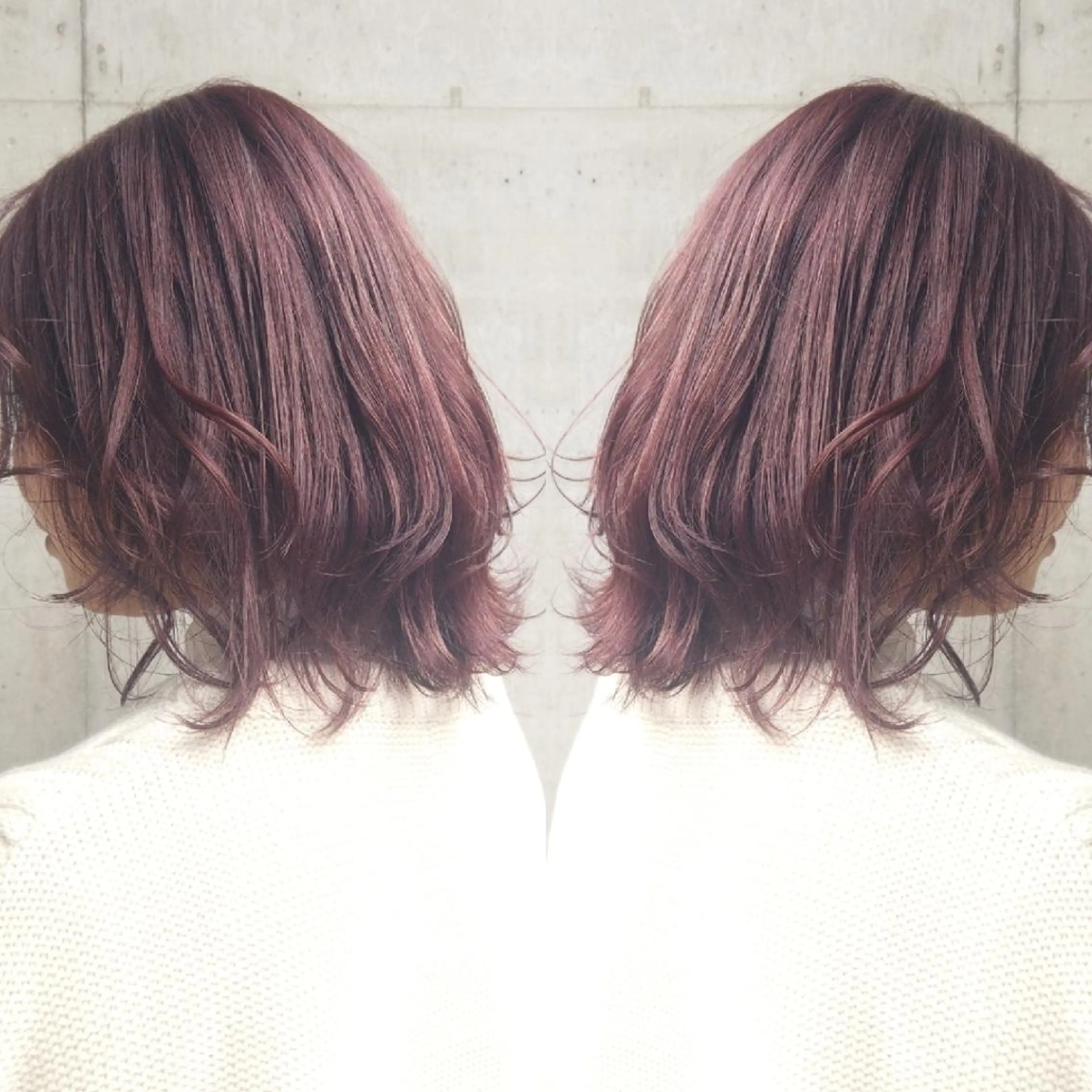 カラー ミディアム ヘアアレンジ カット ヘアカラー トリートメント 竹内啓太 ボブのヘアスタイル