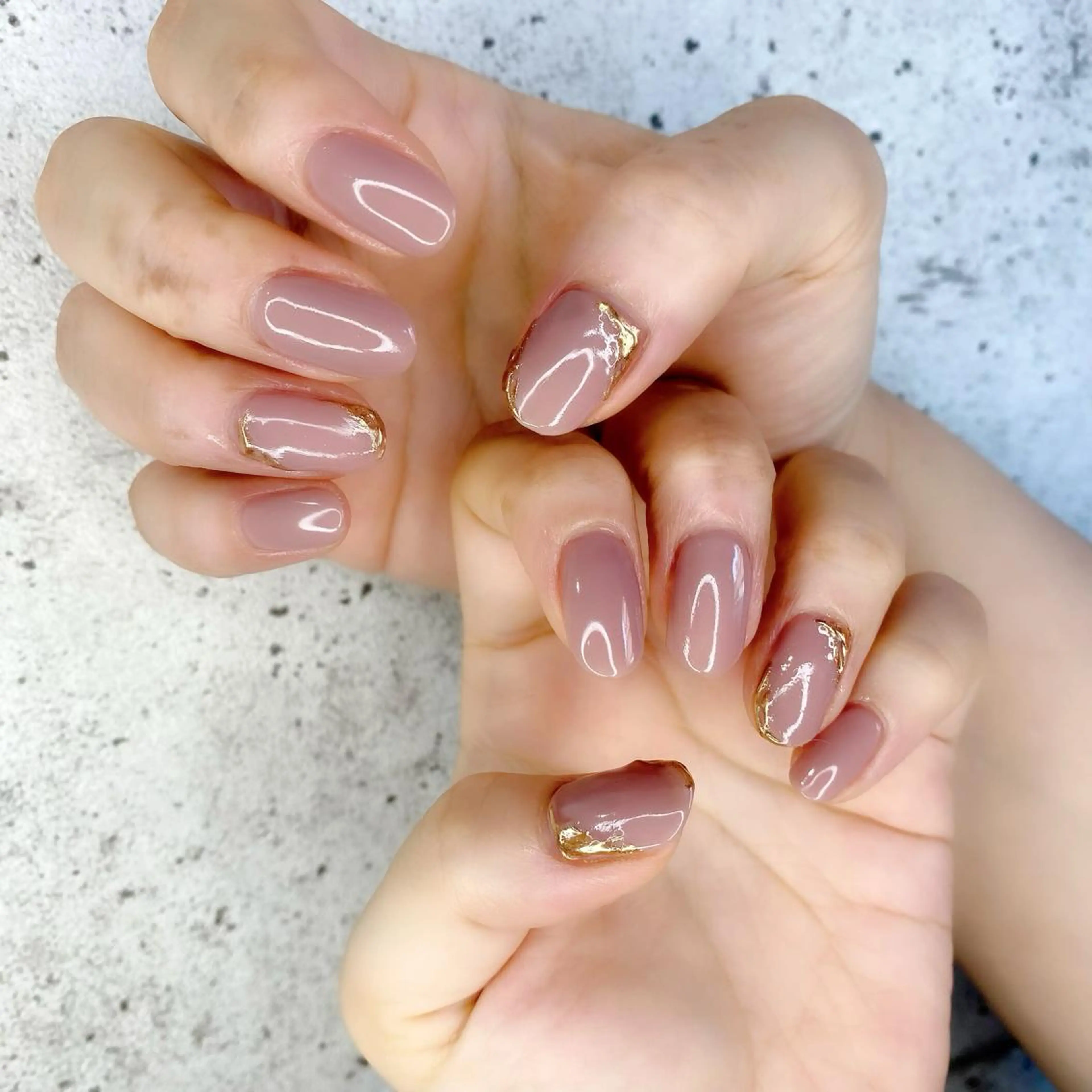 セミロング カラー パーマ ヘアアレンジ メンズ キッズ ネイル マツエク・マツパ アートネイル ミラーネイル ハンドネイル Salon Ｋのネイルデザイン