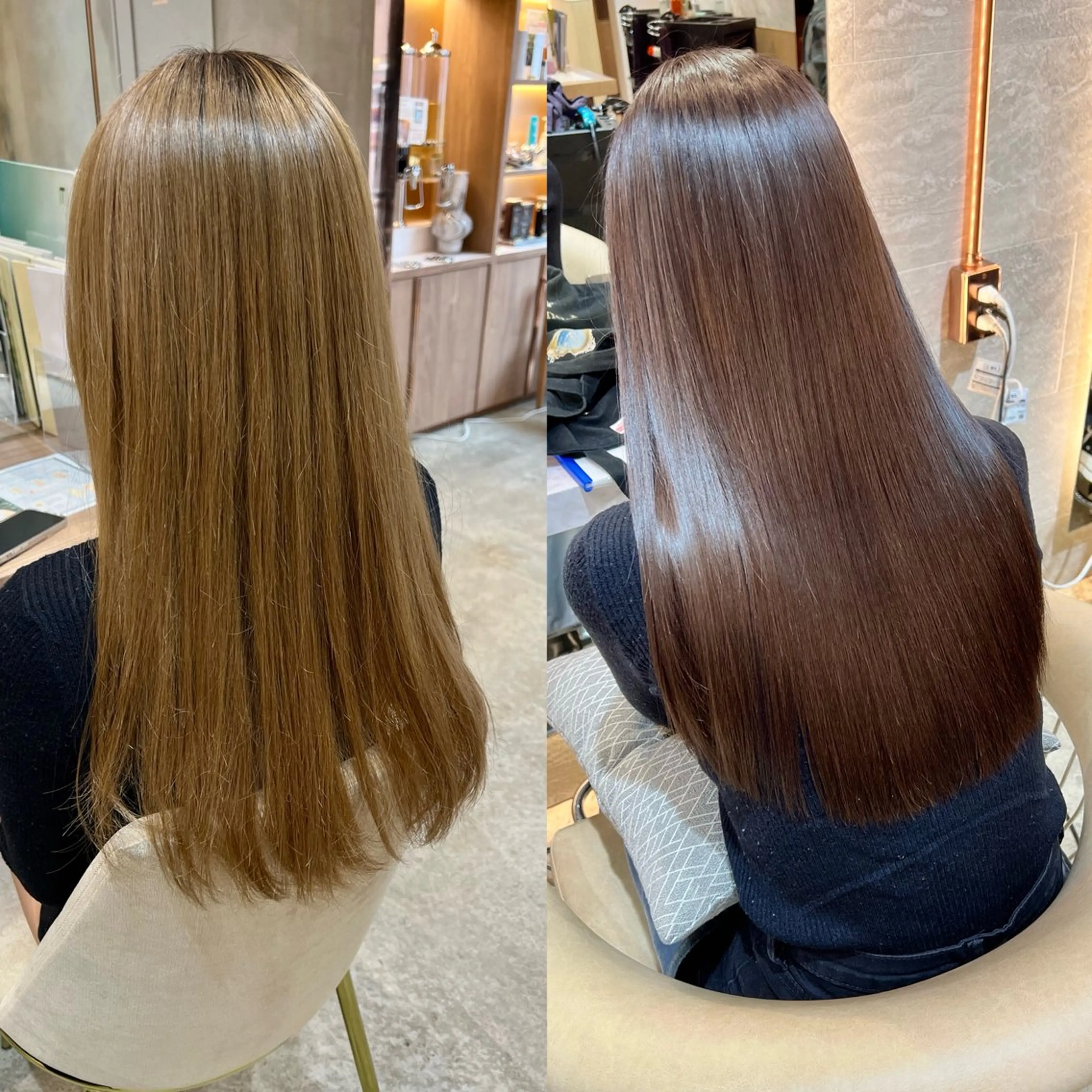 【🌈業界初今だけ価格🌟】髪質再整カラー+ 小顔韓国レイヤーカット(ショートボブも可) +4StepTRの写真