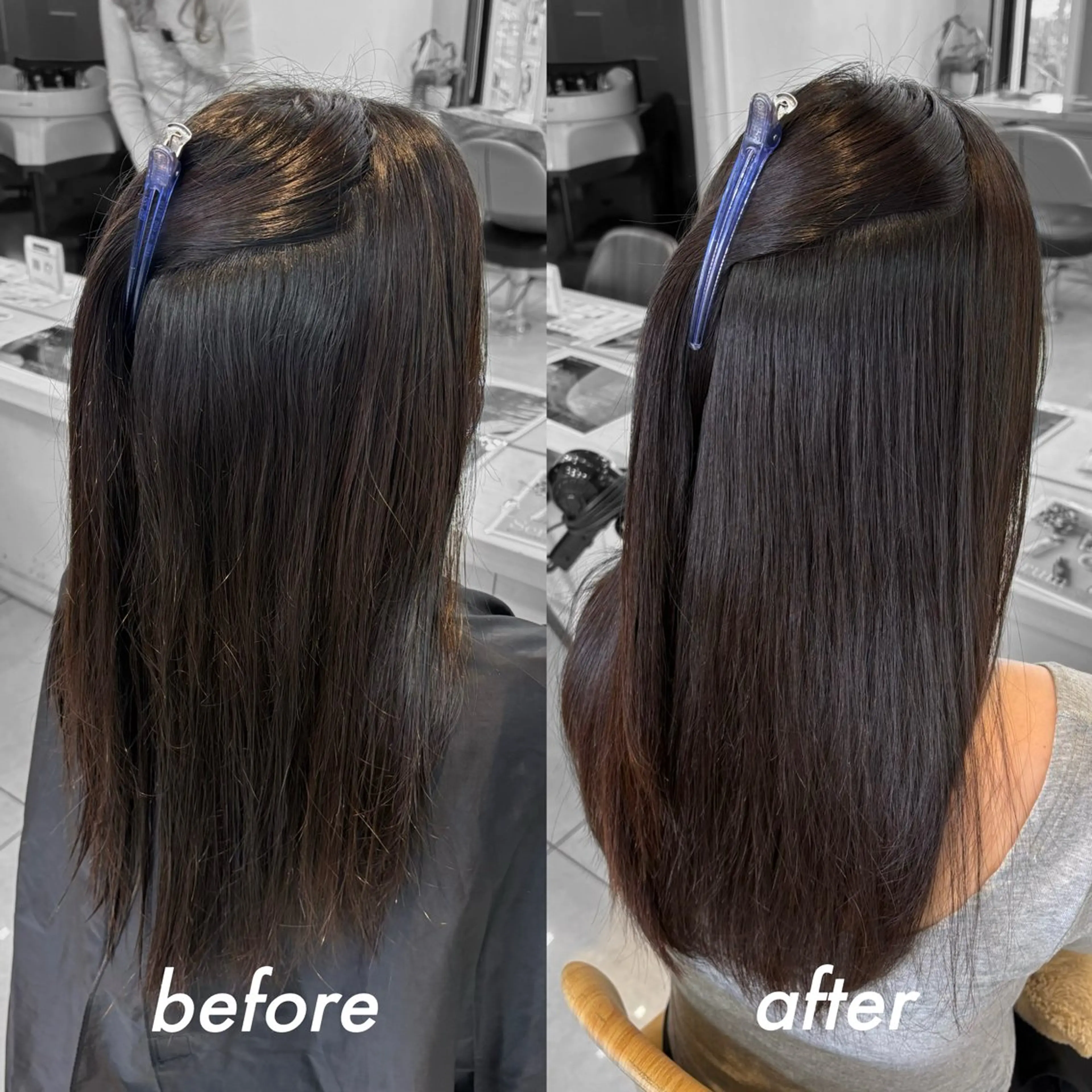 ロング 縮毛矯正 💙mai🫧 縮毛矯正・ハイライトのヘアスタイル