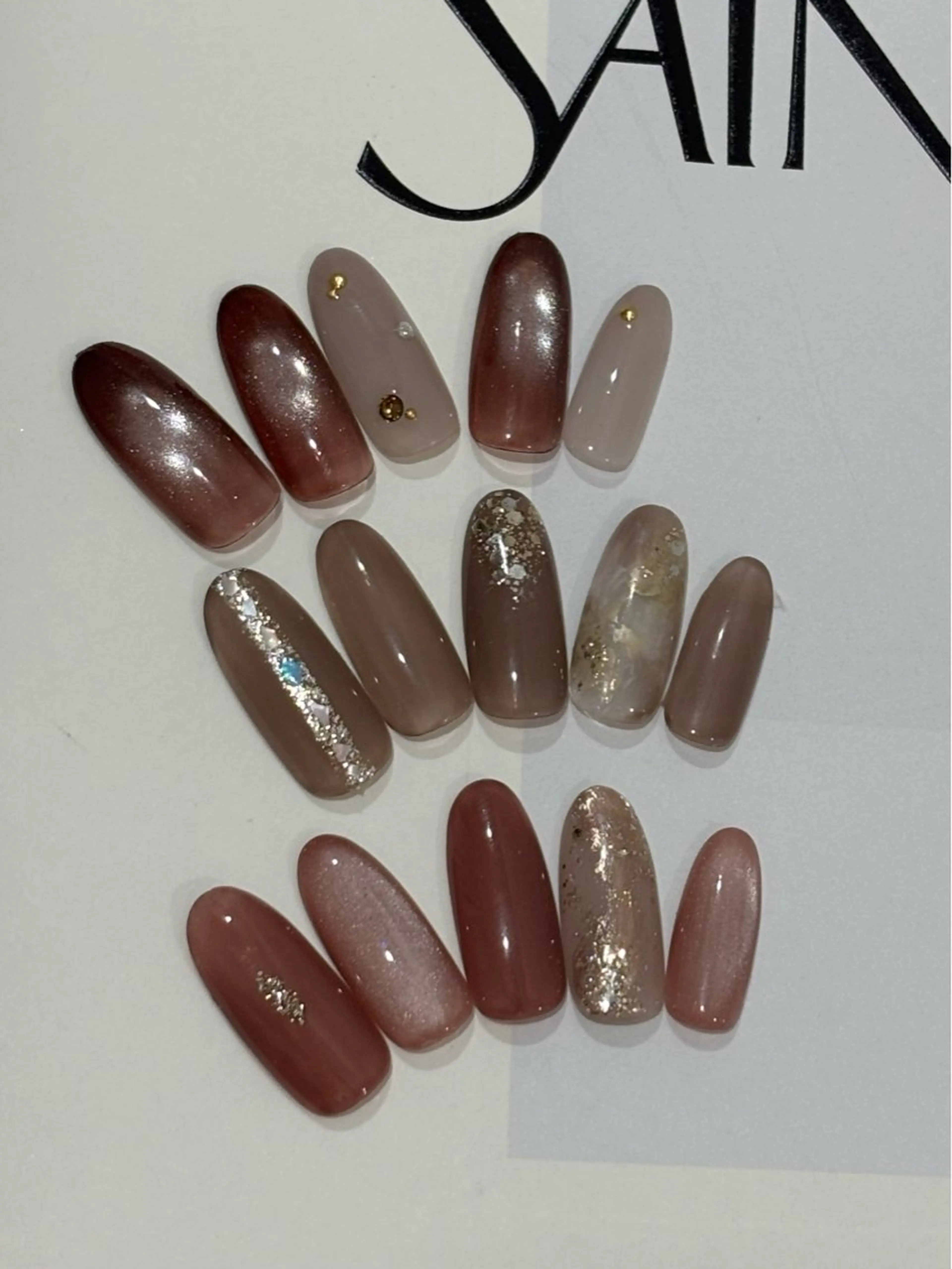 ネイル オフィスネイル ハンドネイル Lumos  nails&eyelashes 桜川所属・Lumos Rikaのネイルデザイン