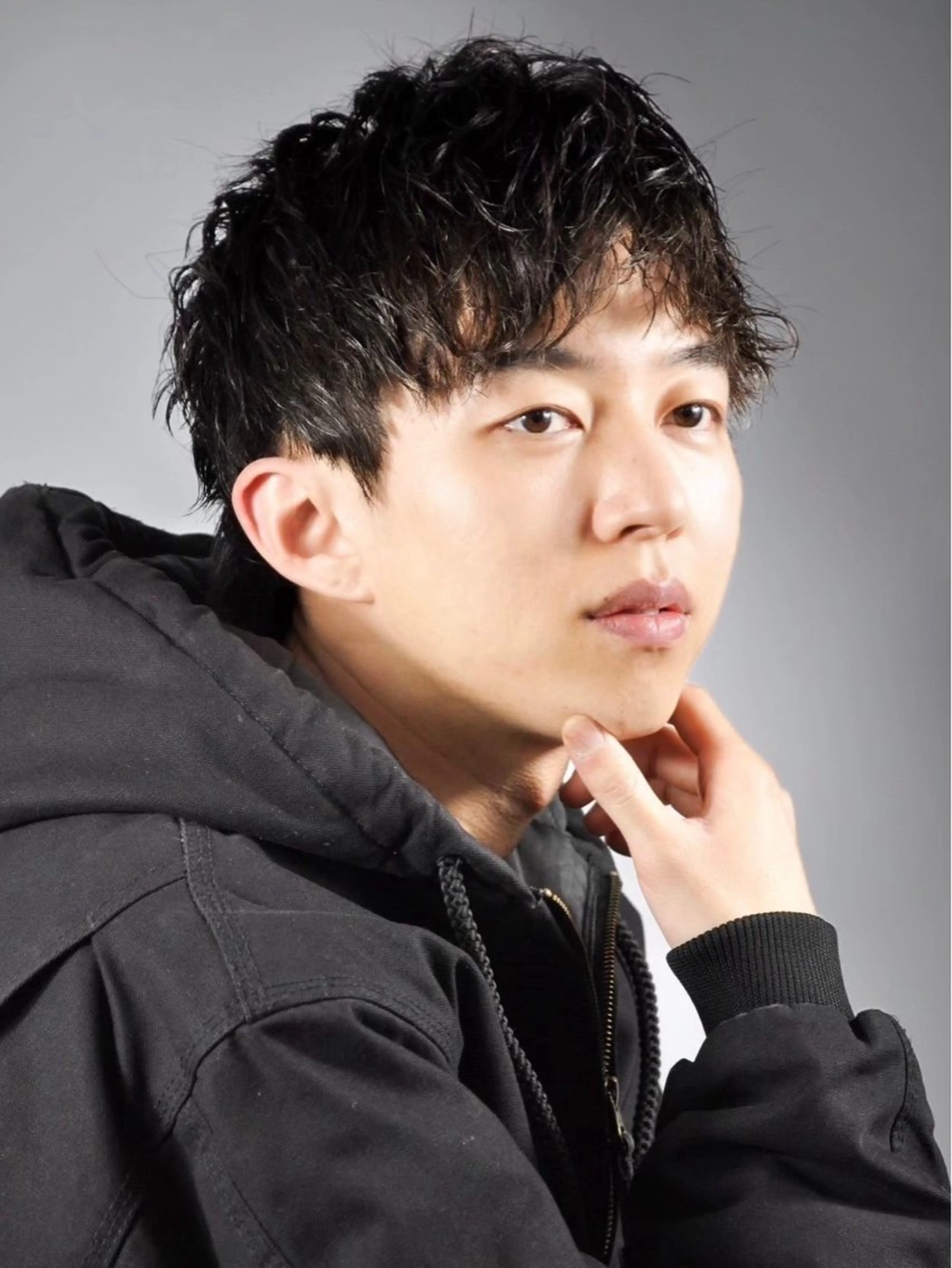 ミディアム パーマ ヘアアレンジ メンズ カット パーマ ヒロ銀座ヘアーサロン東京八重洲所属・⚡️メンズ特化⚡️ 倉林 隼大のヘアスタイル