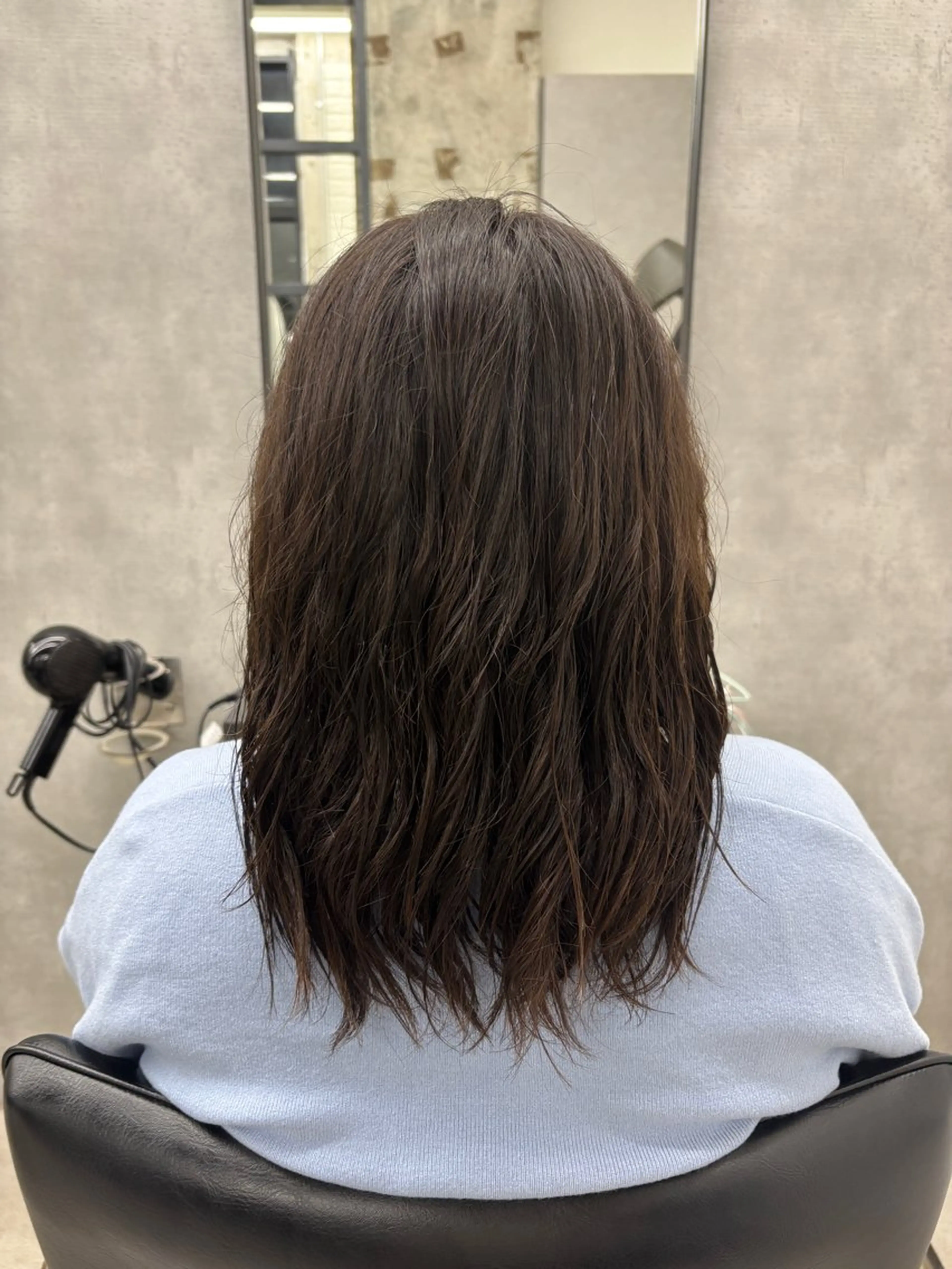 セミロング セミロングパーマ 宮尾 星夢のヘアスタイル