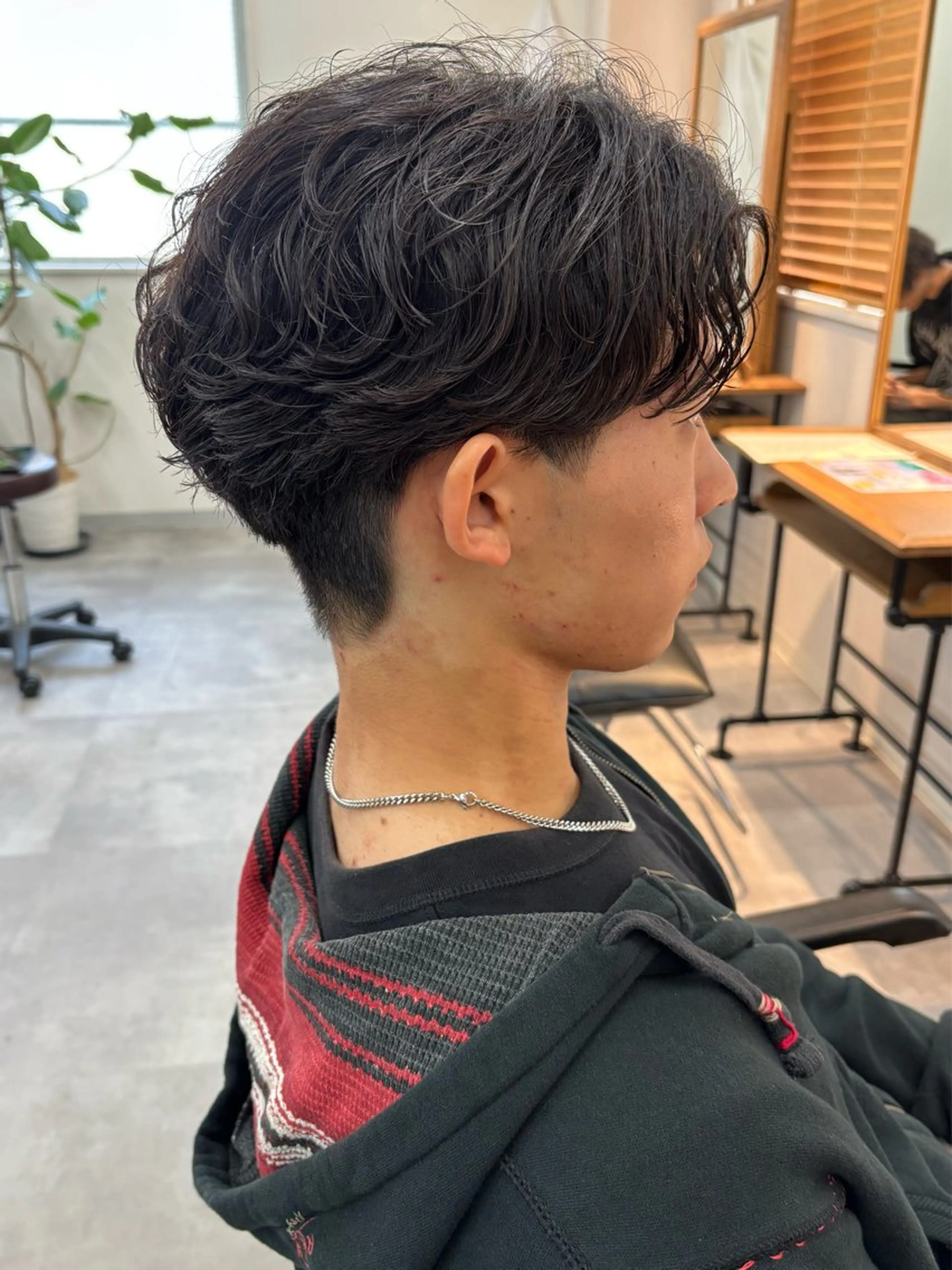 パーマ メンズ フェザーパーマ メンズパーマ カット パーマ 保立/フェザーパーマ /メンズカット千葉のヘアスタイル