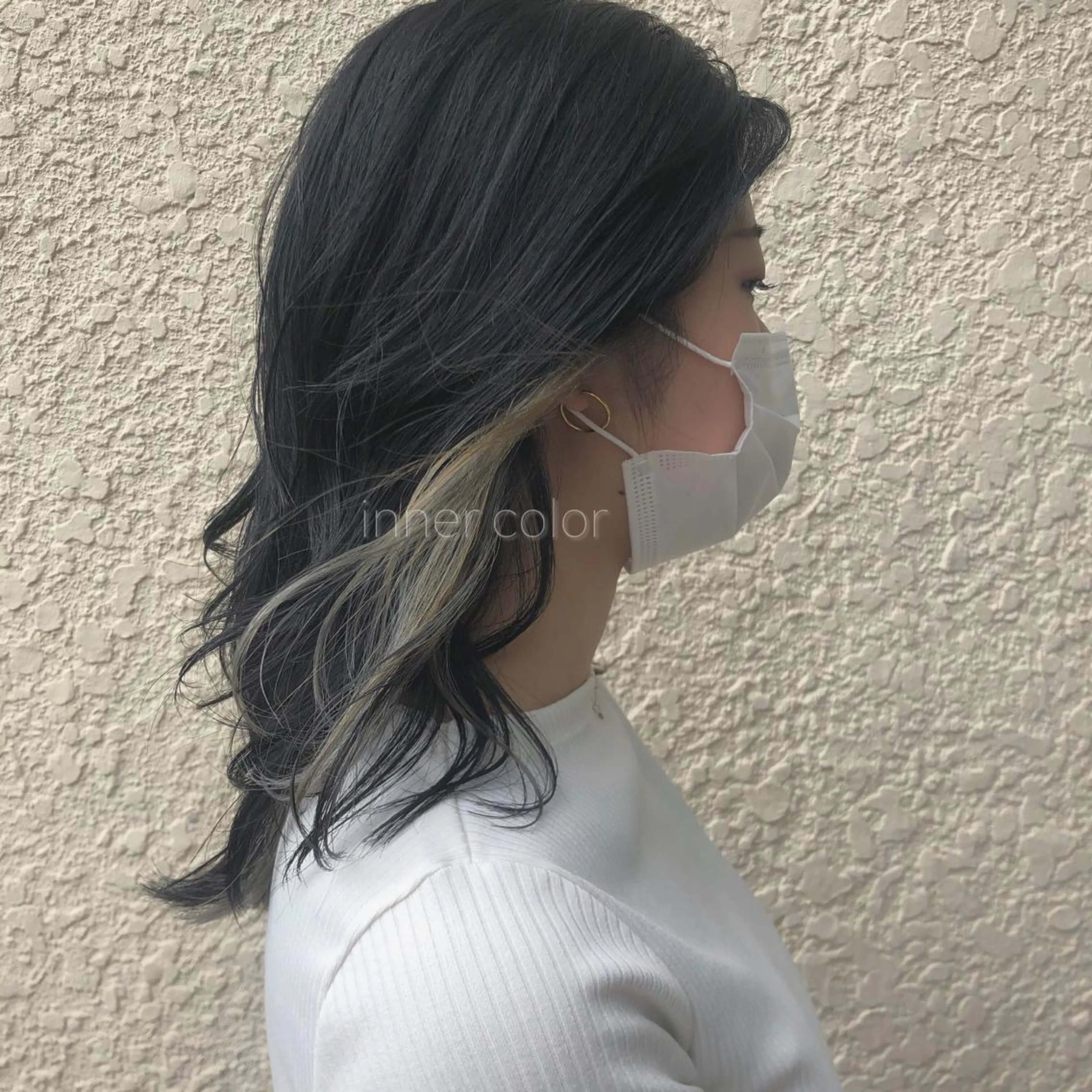 ミディアム カラー ブリーチ インナーカラー 🌿ニュアンス/髪質 改善🌿Fukudaのヘアスタイル