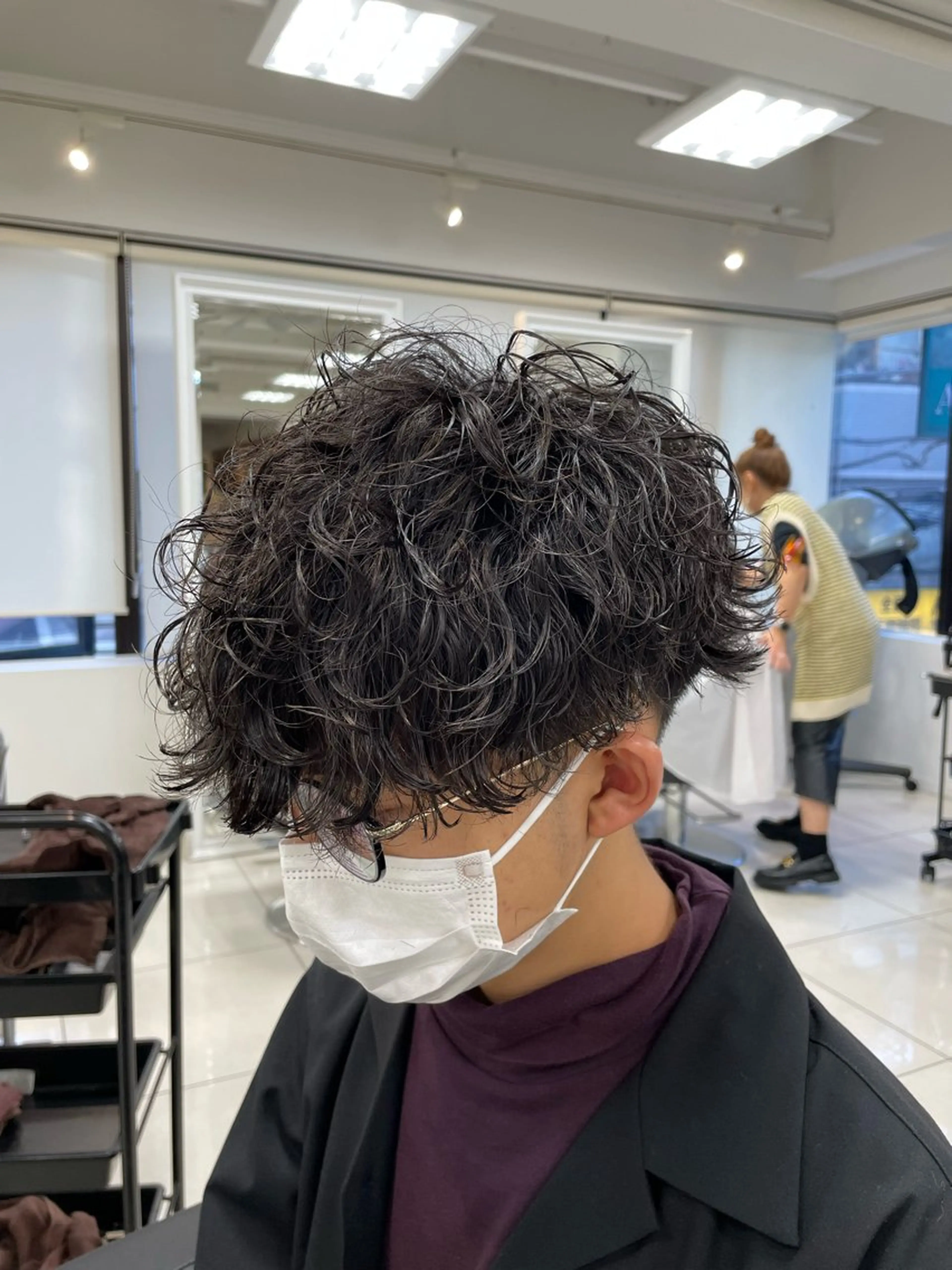 ショート パーマ メンズ メンズパーマ 波巻きパーマ メンズパーマ職人 パーマ🔥ritaのヘアスタイル