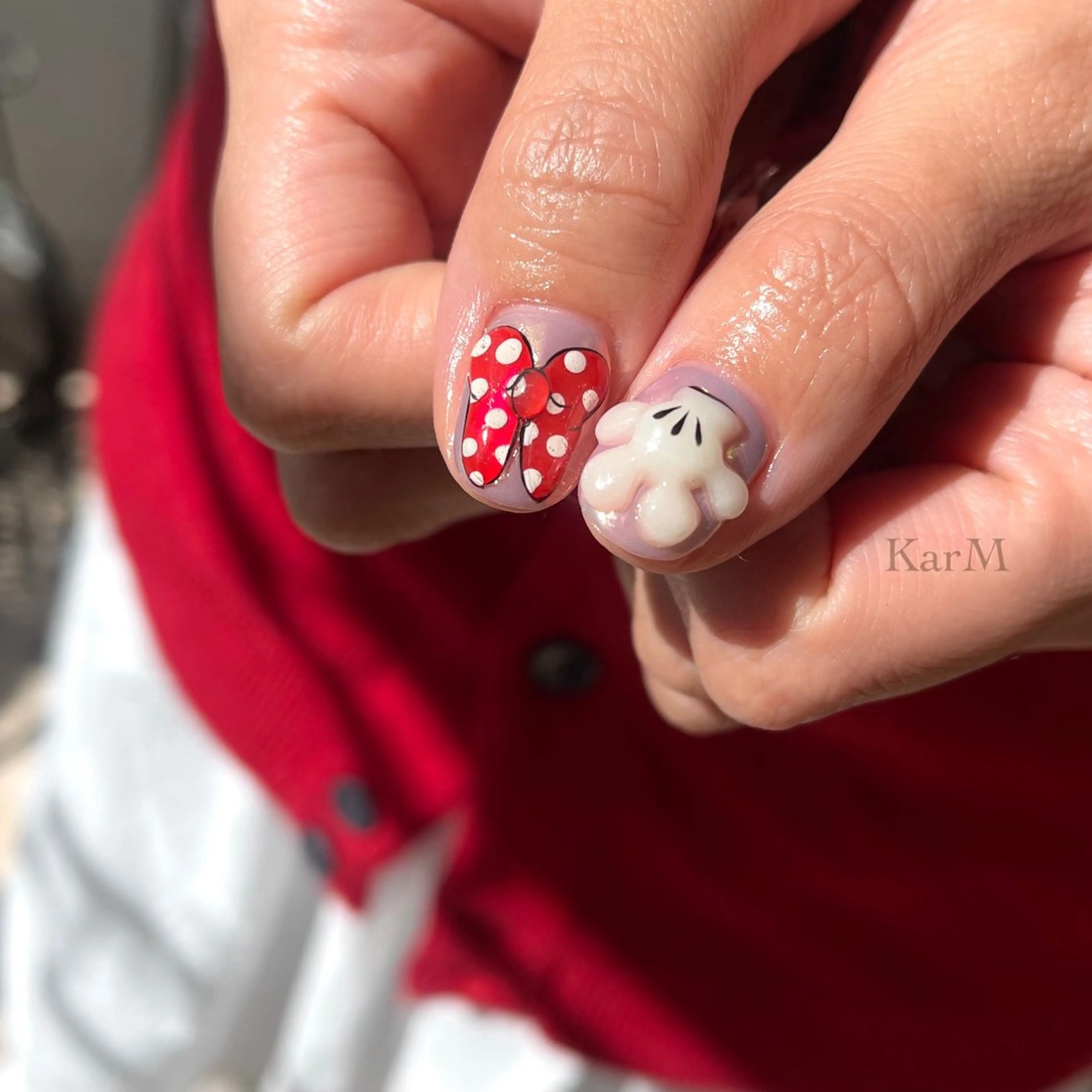 ネイル オーロラネイル チークネイル フレンチネイル グラデーション 韓国ネイル ハンドネイル ogino karinのネイルデザイン