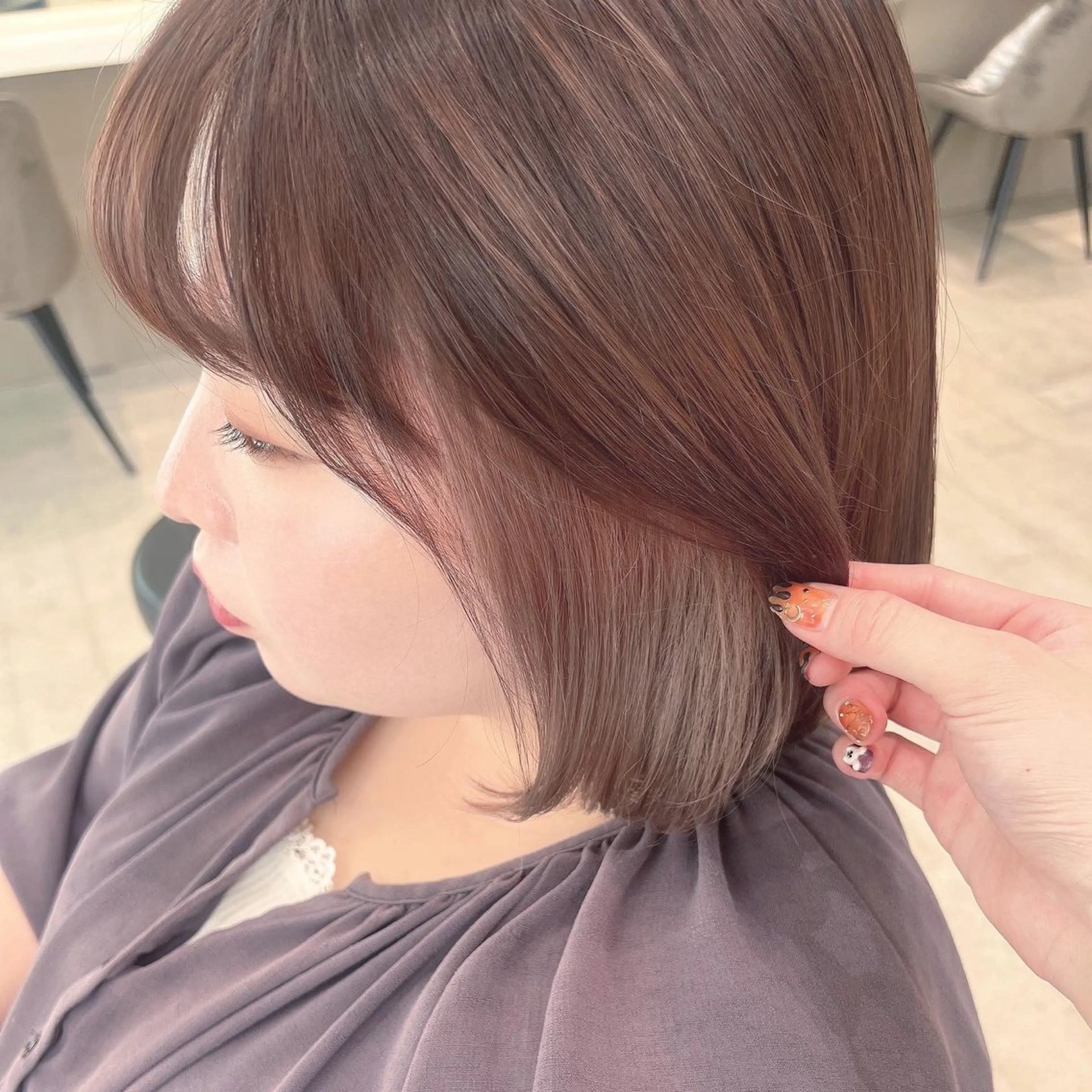 ショート 🌷透明感カラー🌷 内田零菜のヘアスタイル