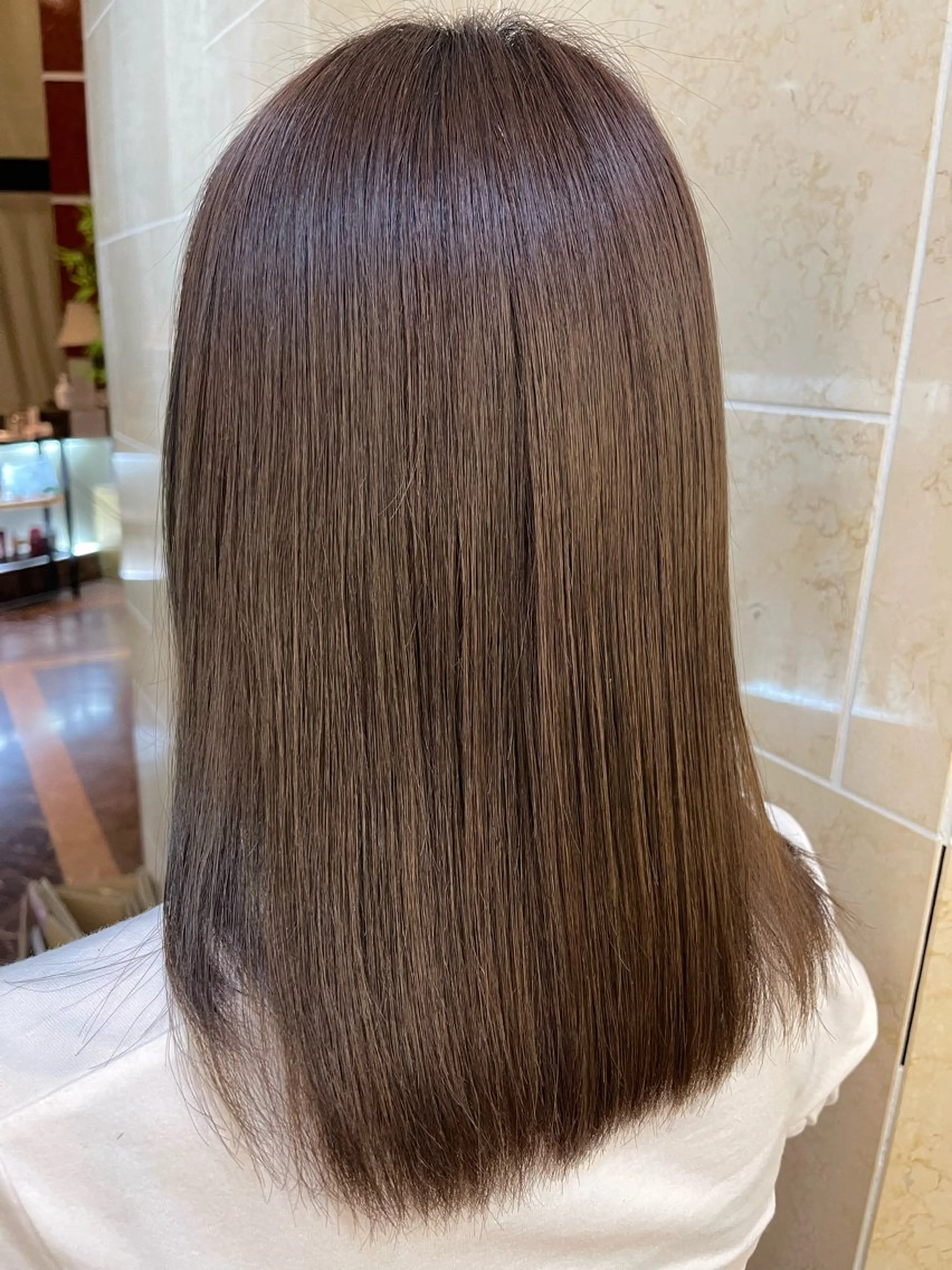 セミロング 縮毛矯正 縮毛・酸性ストレート 特化のヘアスタイル