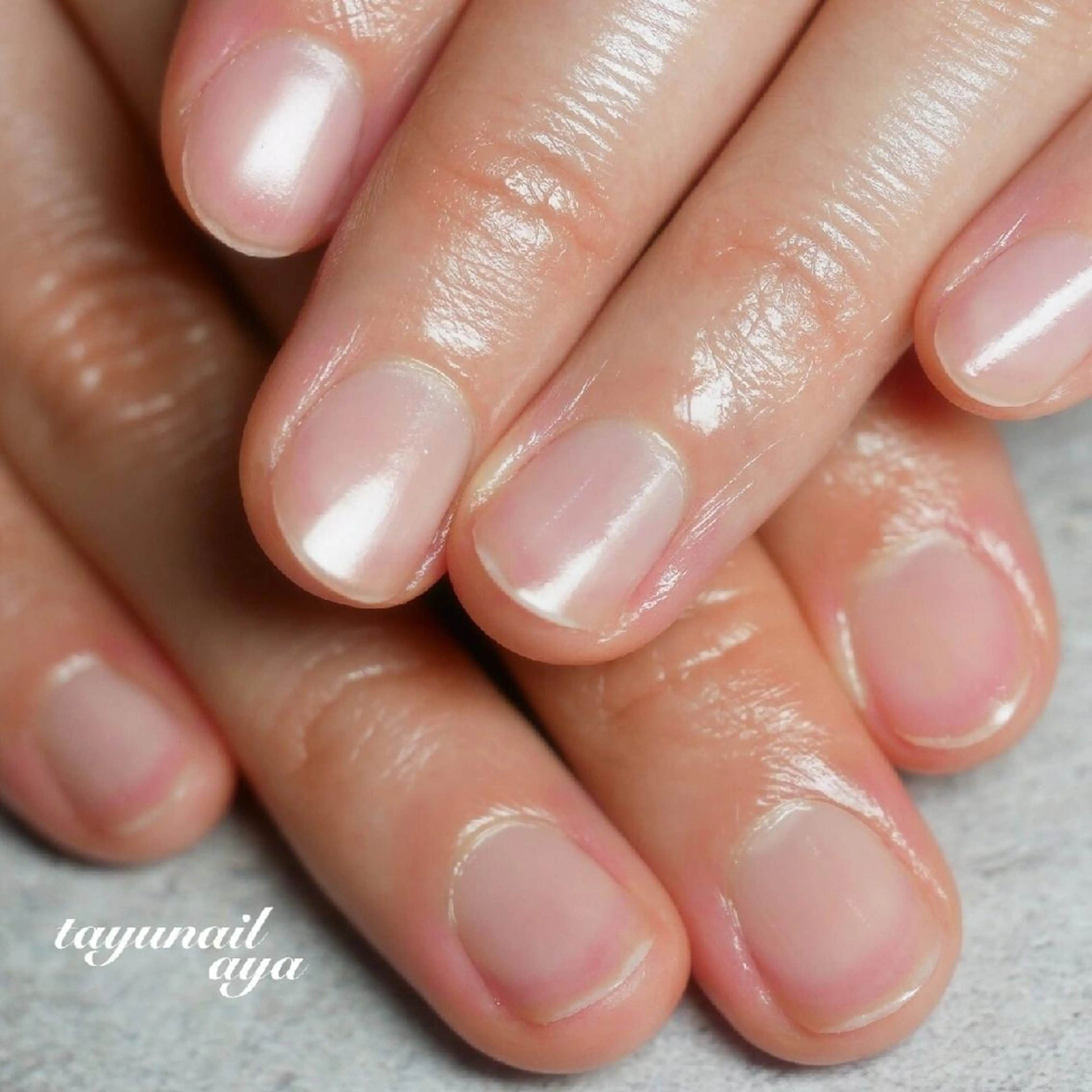 ネイル ブルー ジェルネイル パラジェル 春ネイル ネイルサロン 【たゆnail】のネイルデザイン