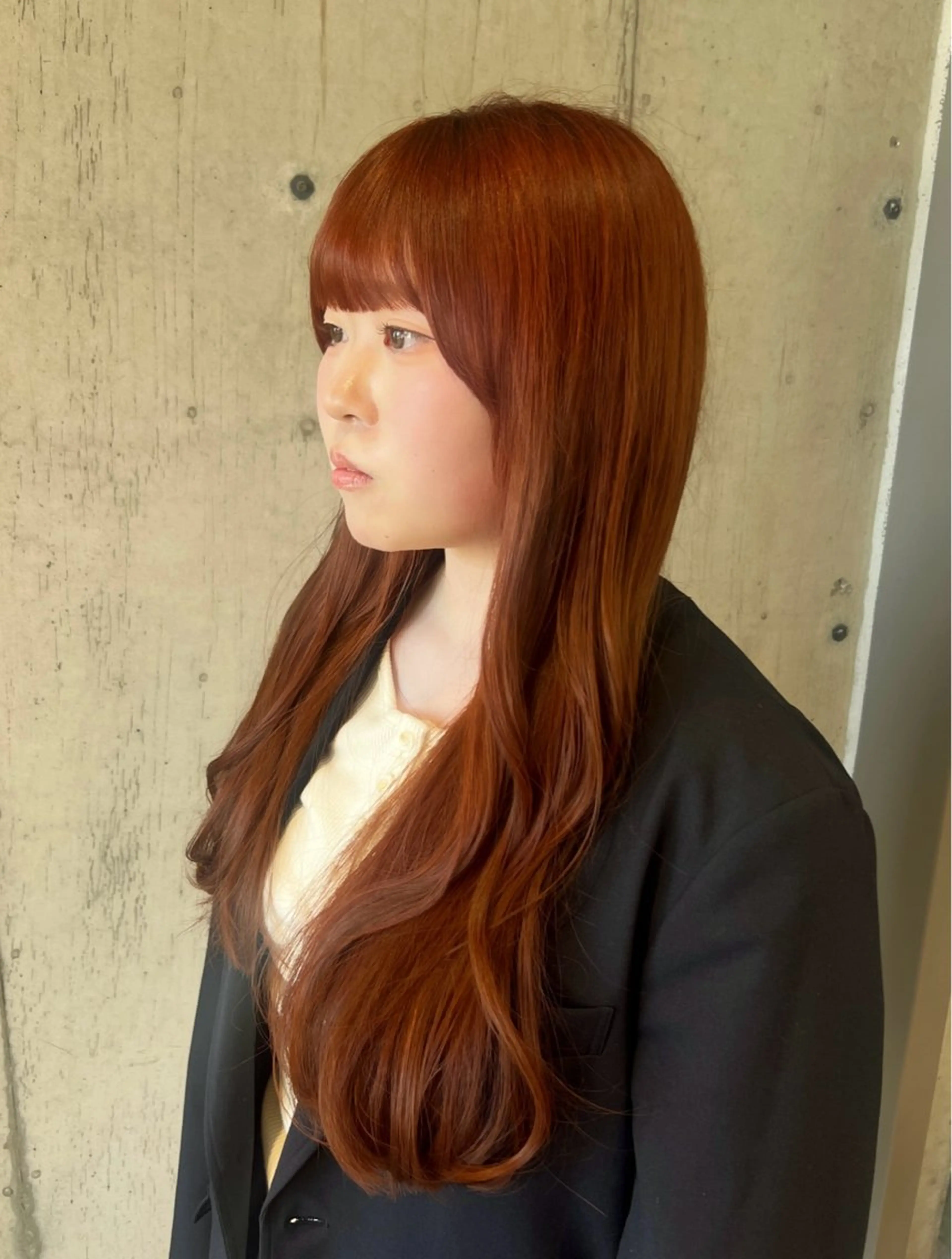 ロング カラー ブリーチ ダブルカラー ブリーチなしカラー 透明感/血色カラー/ 似合せレイヤー/ゆいのヘアスタイル