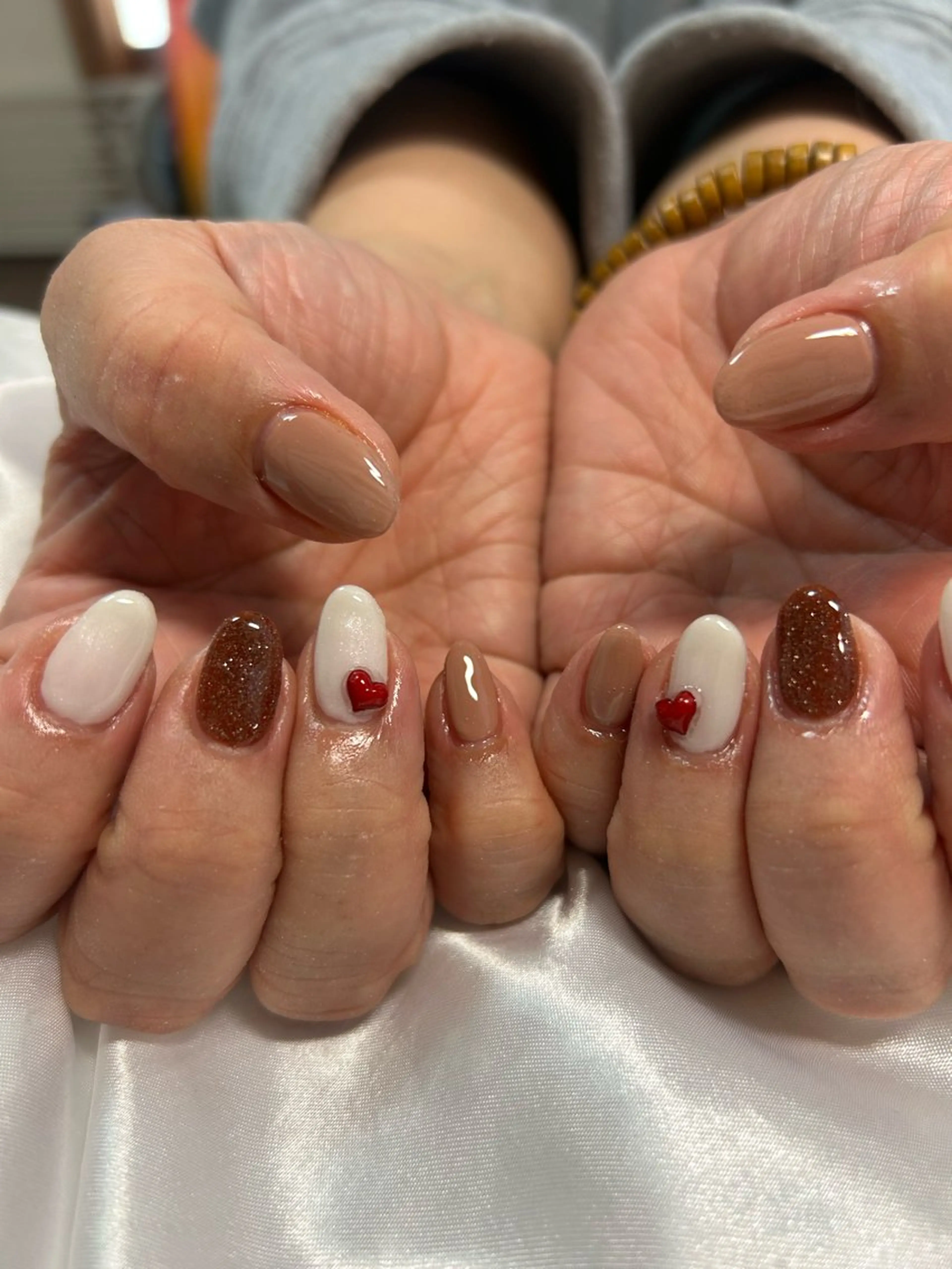 ネイル ハート ハンドネイル NailSalon Beniceのネイルデザイン