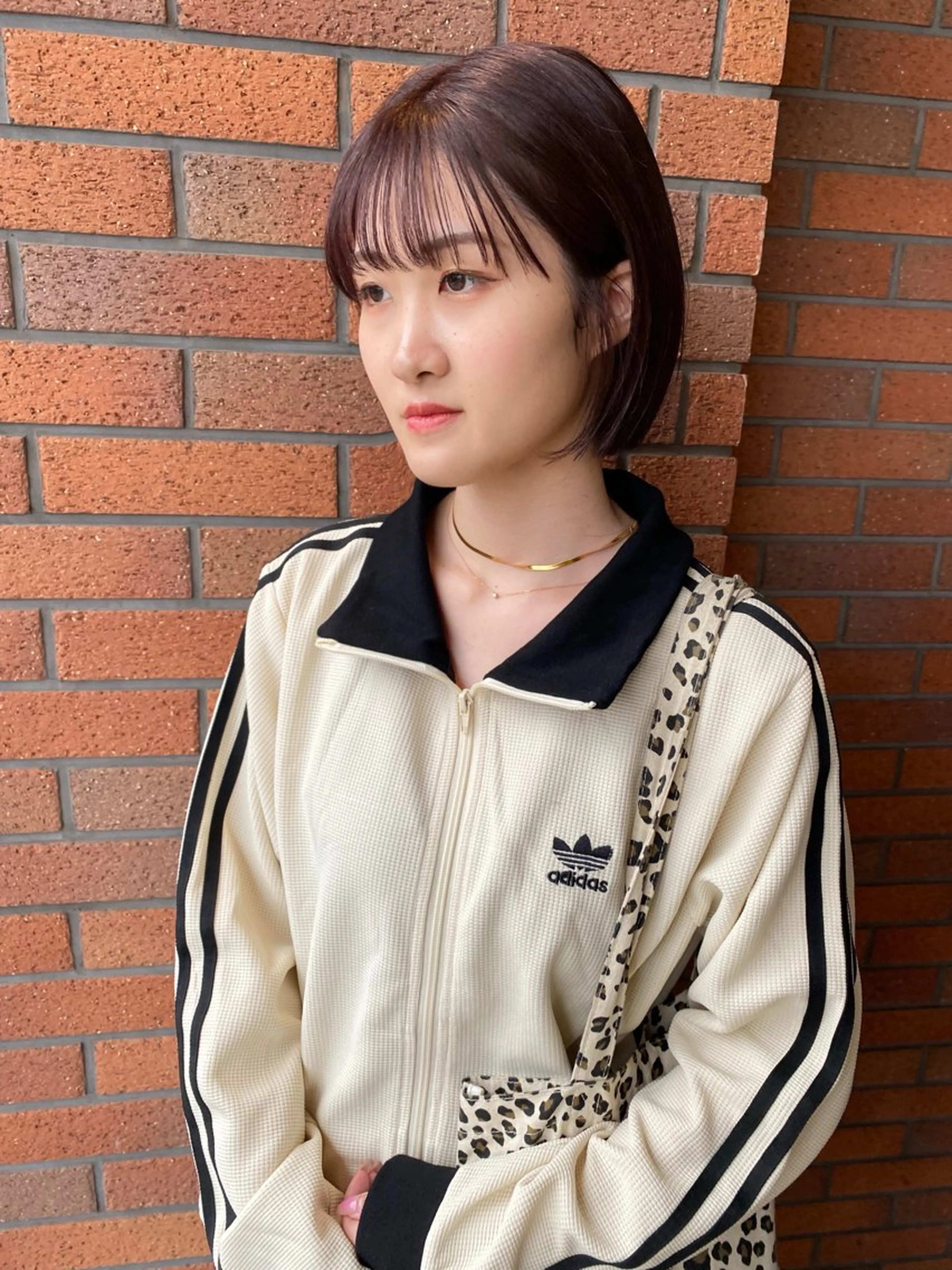 ミディアム カラー 切りっぱなしボブ ボブ 広島/ボブ/レイヤー 🌿‬wakabaのヘアスタイル