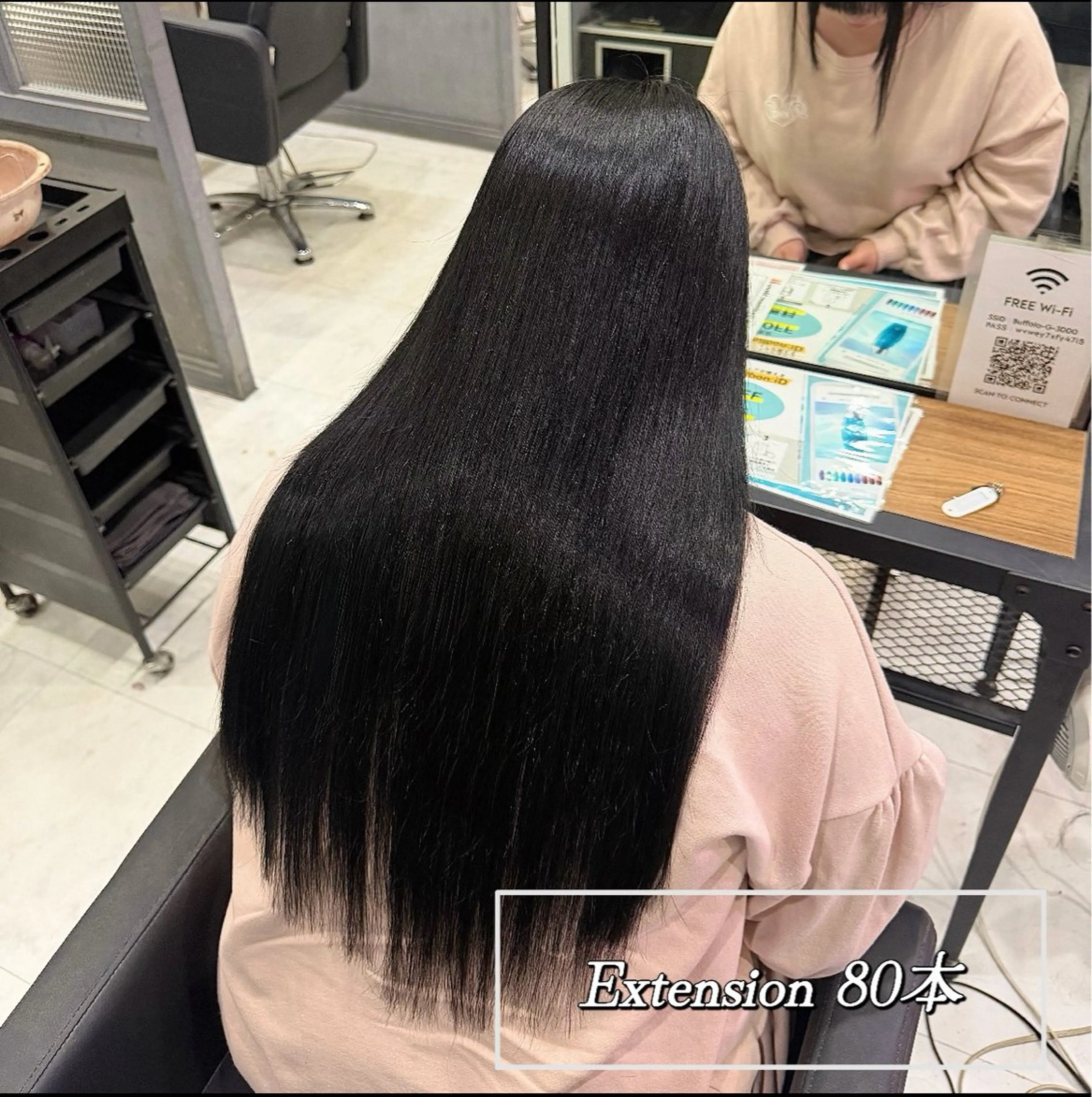 ロング カラー ヘアカラー エクステ 🦋REISA🦋 エクステ×ハイトーンのヘアスタイル