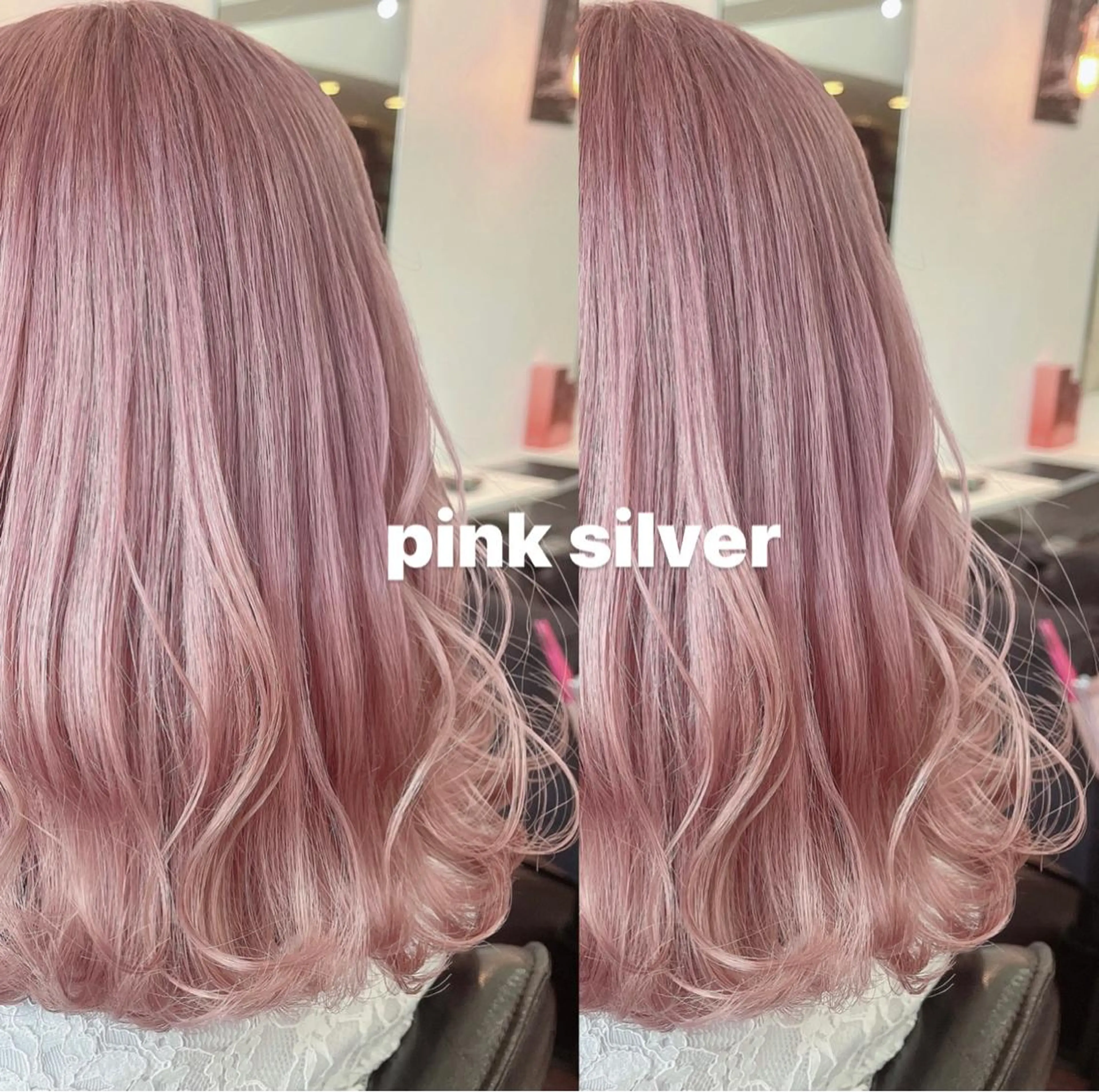 カラー バレイヤージュ 黒髪 ブリーチ ブルーカラー ブルーブラック ヘアカラー 🦋ami/浦和 ブリーチ／韓国🦋のヘアスタイル