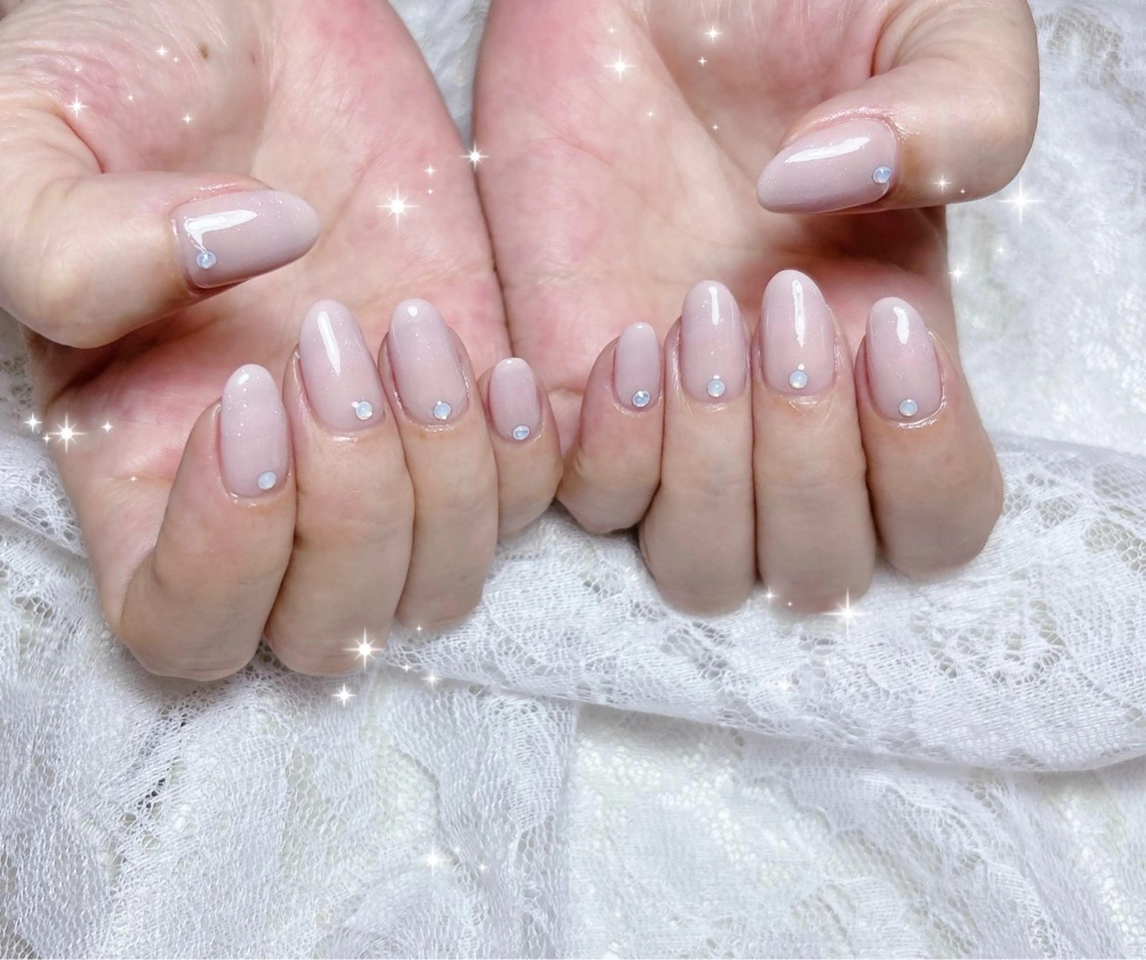 ネイル グラデーション オフィスネイル ハンドネイル FLARE NAIL フレアネイルのネイルデザイン
